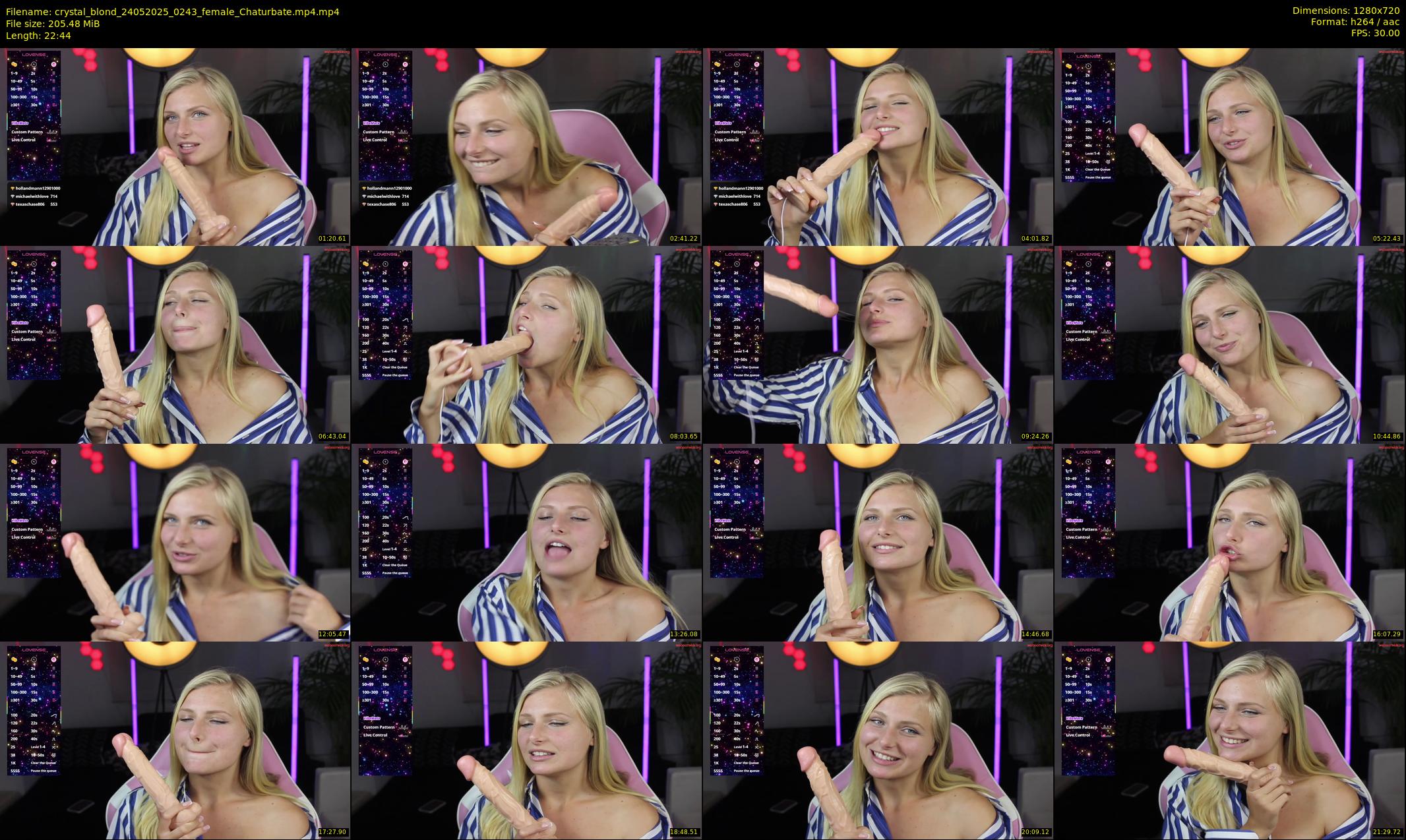 crystal_blond — 23 minute Chaturbate female cam show recording, 720p, May 24, 2025