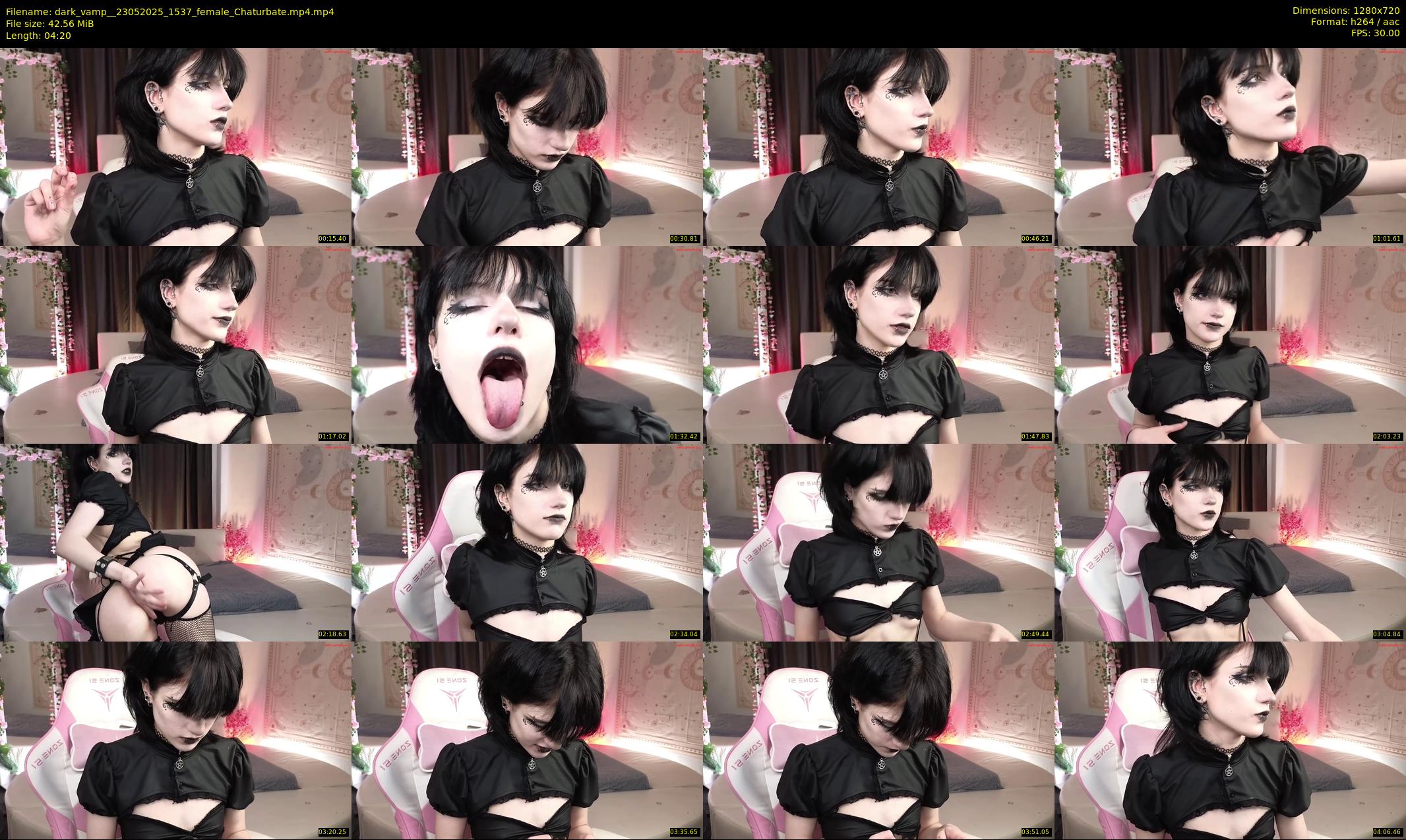 dark_vamp_ — 5 minute Chaturbate female cam show recording, 720p, May 23, 2025