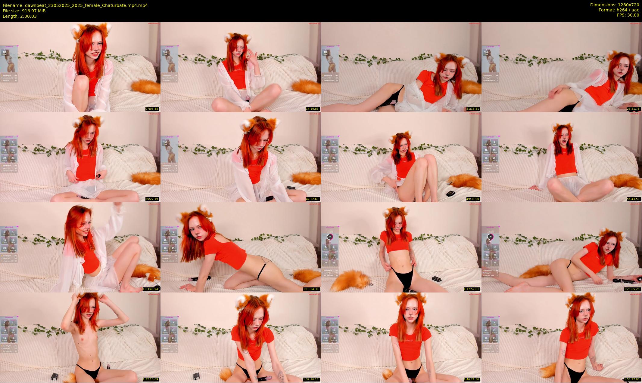 dawnbeat — 121 minute Chaturbate female cam show recording, 720p, May 23, 2025