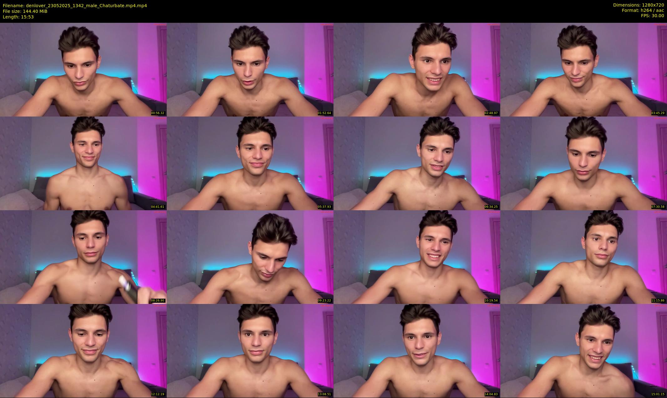 denlover — 16 minute Chaturbate male cam show recording, 720p, May 23, 2025