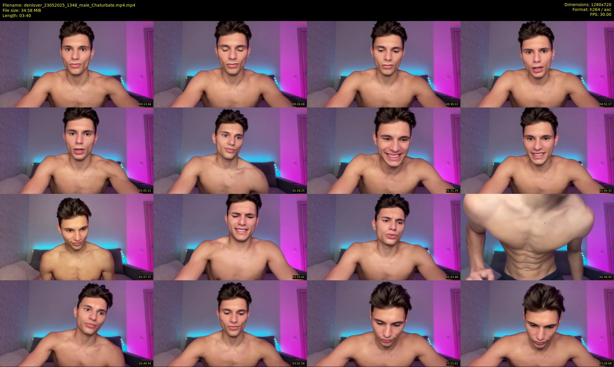 denlover — 4 minute Chaturbate male cam show recording, 720p, May 23, 2025
