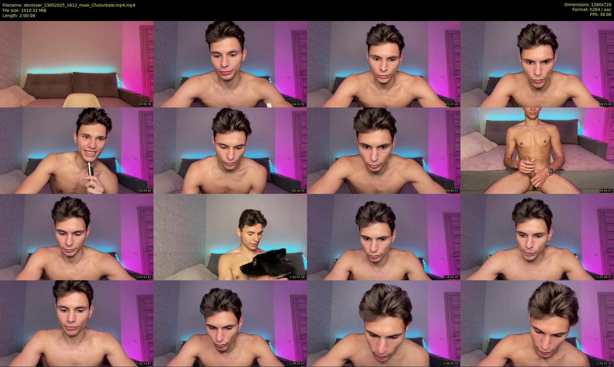 denlover — 121 minute Chaturbate male cam show recording, 720p, May 23, 2025