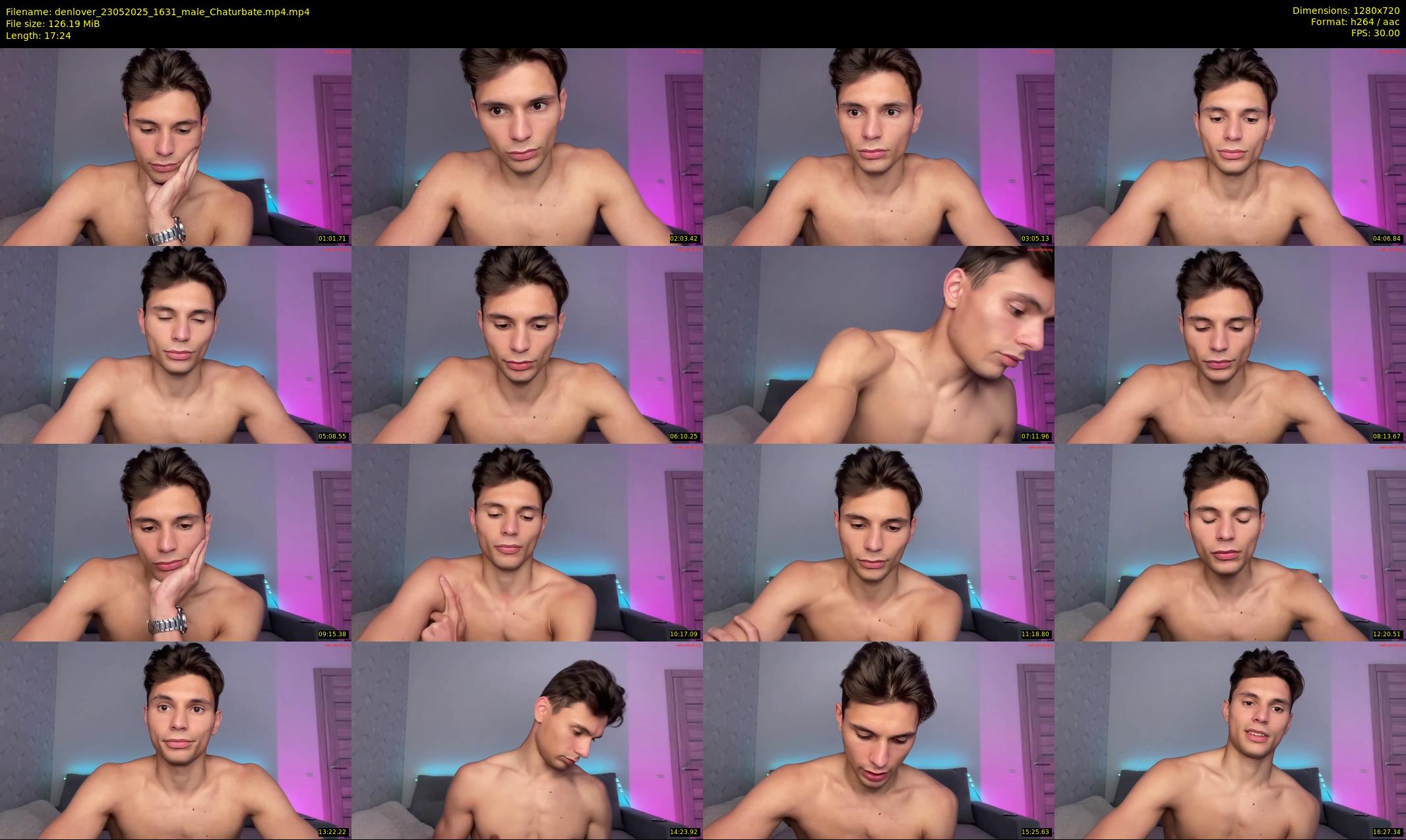 denlover — 18 minute Chaturbate male cam show recording, 720p, May 23, 2025