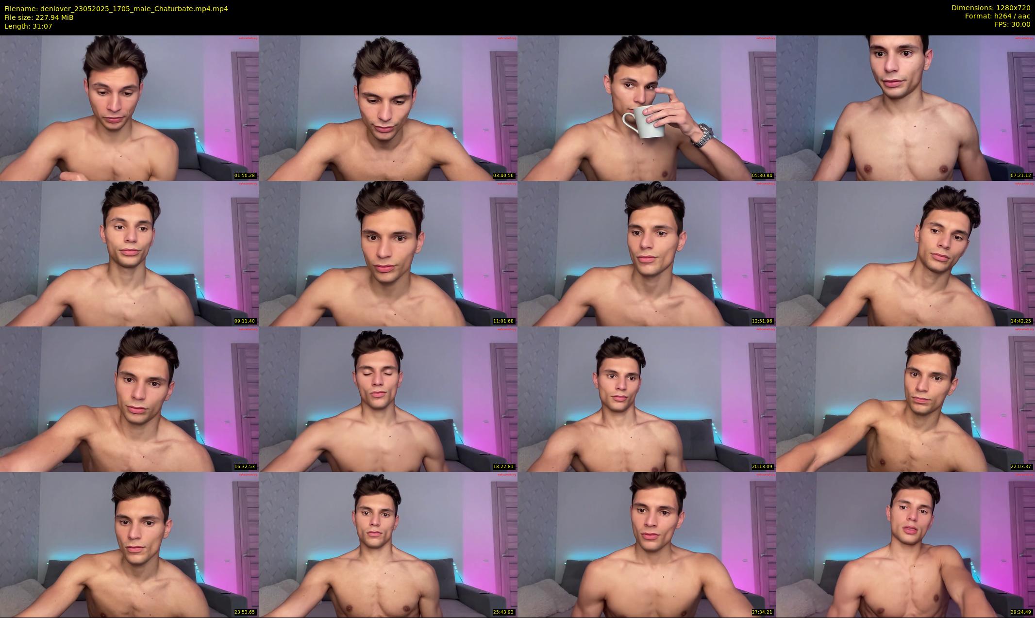 denlover — 32 minute Chaturbate male cam show recording, 720p, May 23, 2025