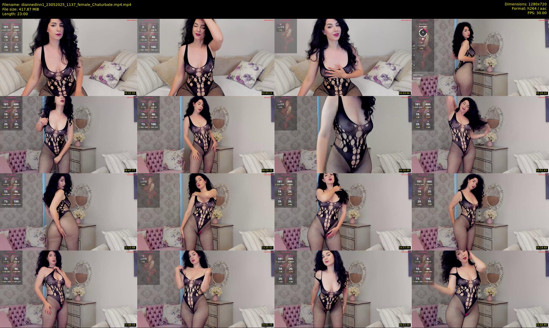 diannedinn1 — 23 minute Chaturbate female cam show recording, 720p, May 23, 2025