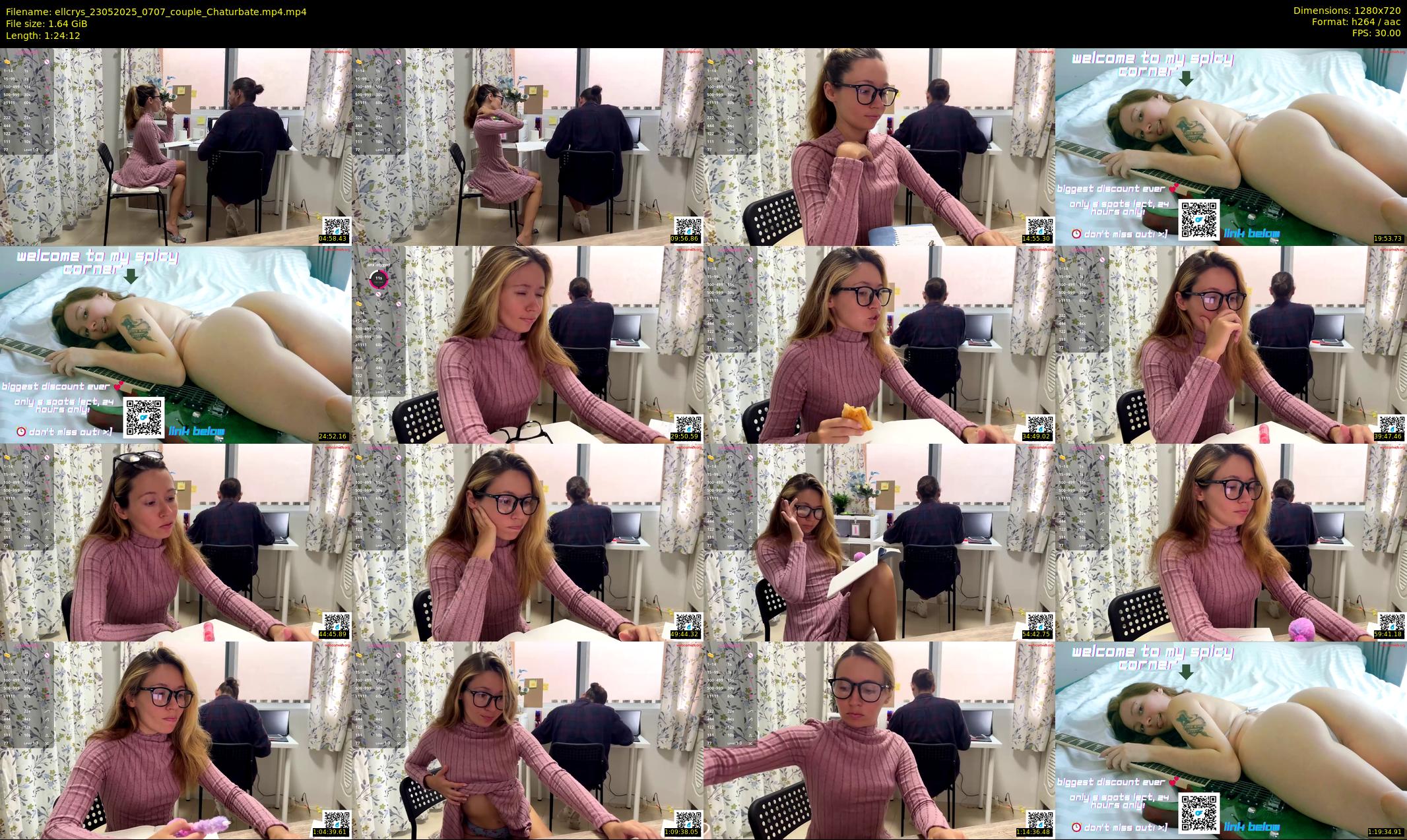 ellcrys — 85 minute Chaturbate couple cam show recording, 720p, May 23, 2025
