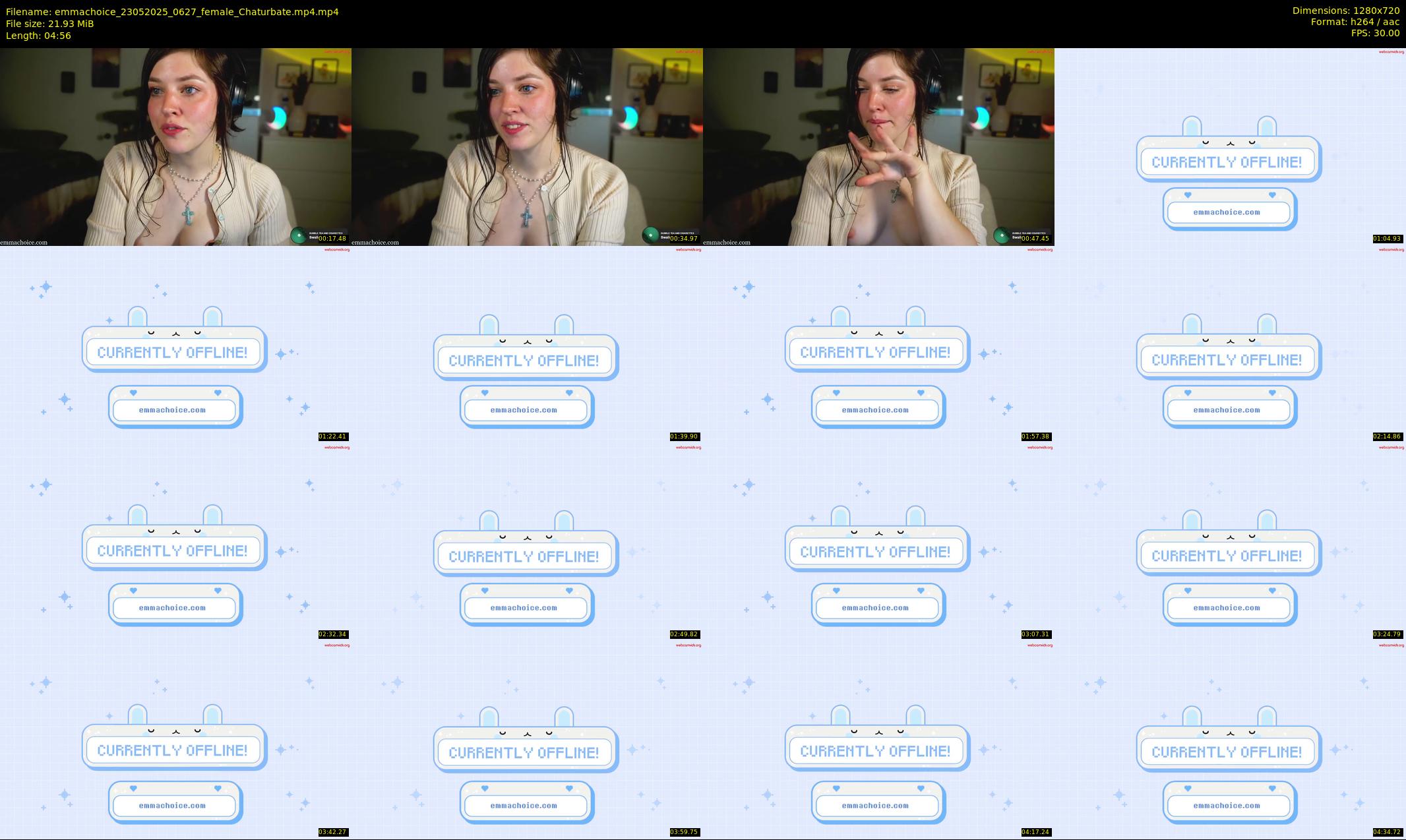 emmachoice — 5 minute Chaturbate female cam show recording, 720p, May 23, 2025