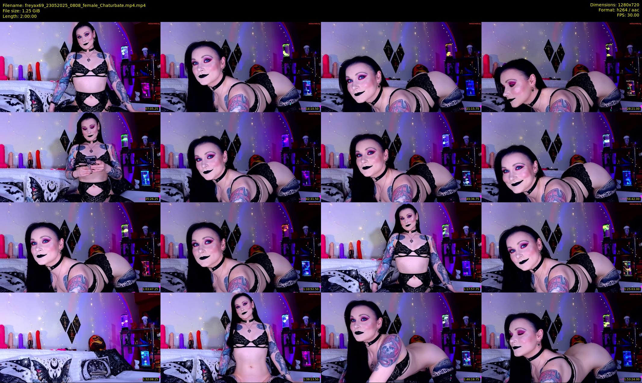 freyax69 — 120 minute Chaturbate female cam show recording, 720p, May 23, 2025