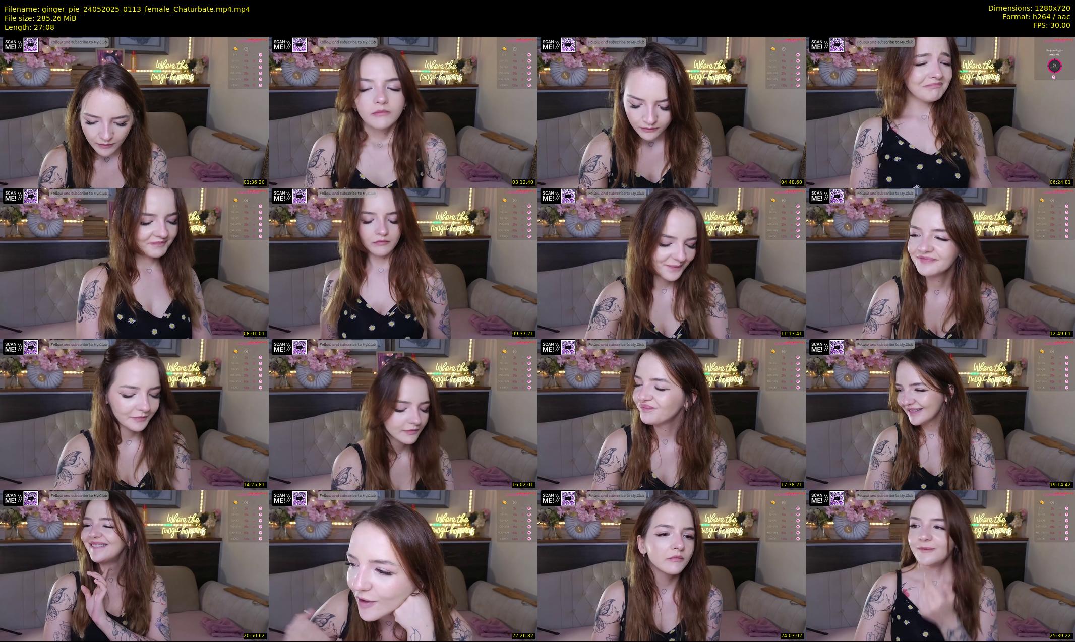 ginger_pie — 28 minute Chaturbate female cam show recording, 720p, May 24, 2025