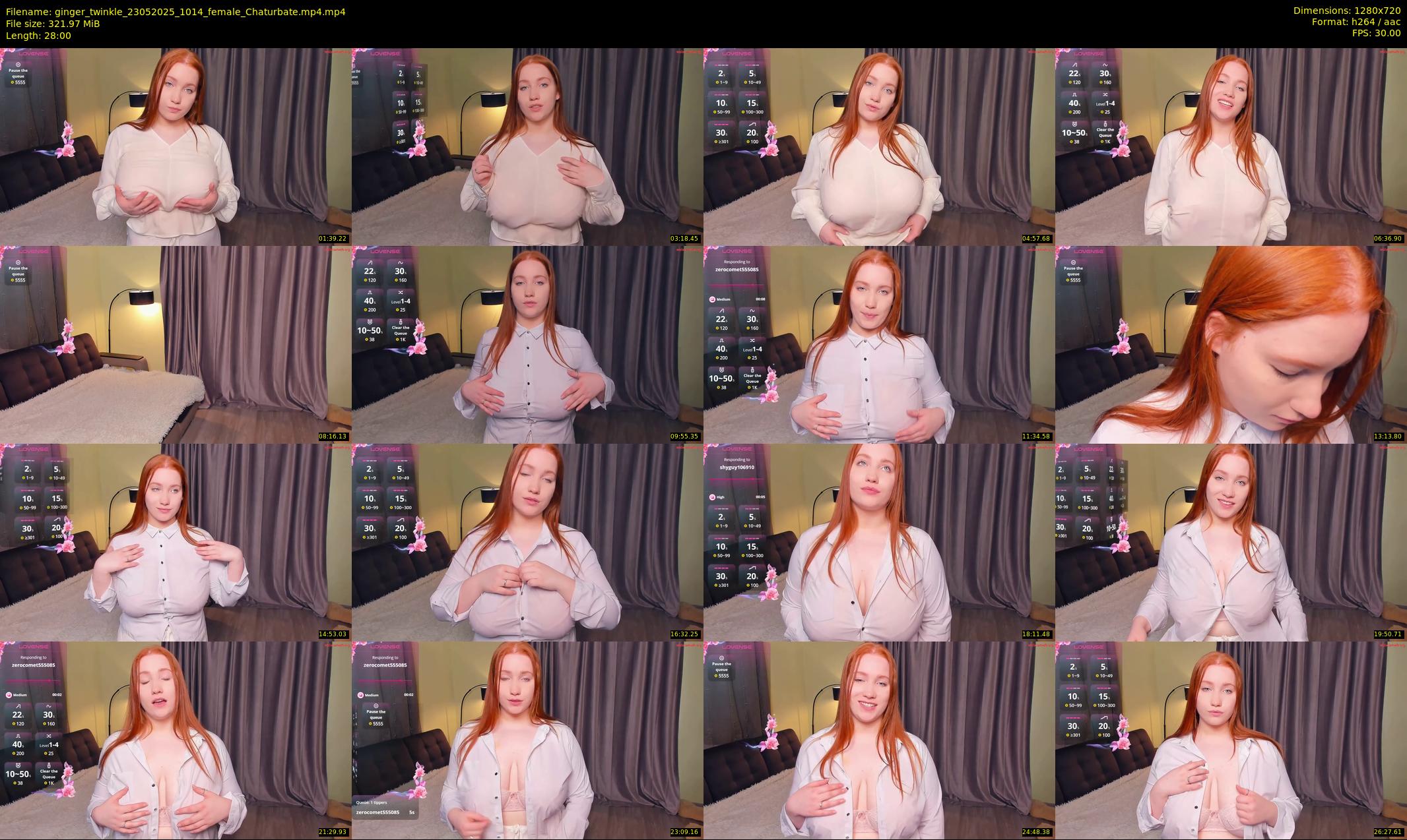 ginger_twinkle — 28 minute Chaturbate female cam show recording, 720p, May 23, 2025