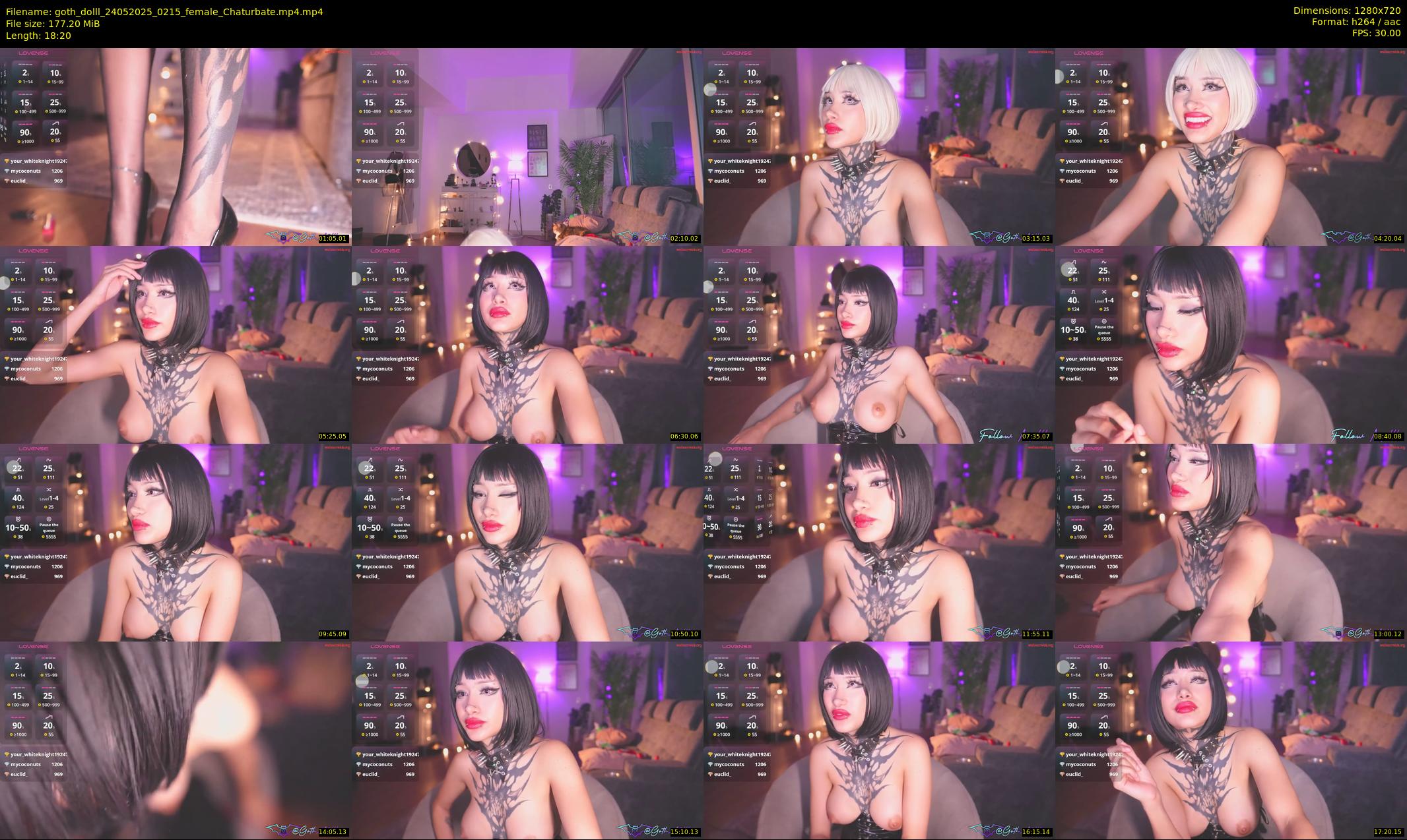 goth_dolll — 19 minute Chaturbate female cam show recording, 720p, May 24, 2025