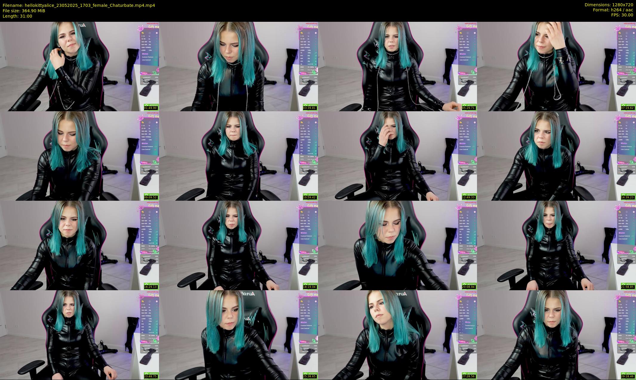 hellokittyalice — 31 minute Chaturbate female cam show recording, 720p, May 23, 2025