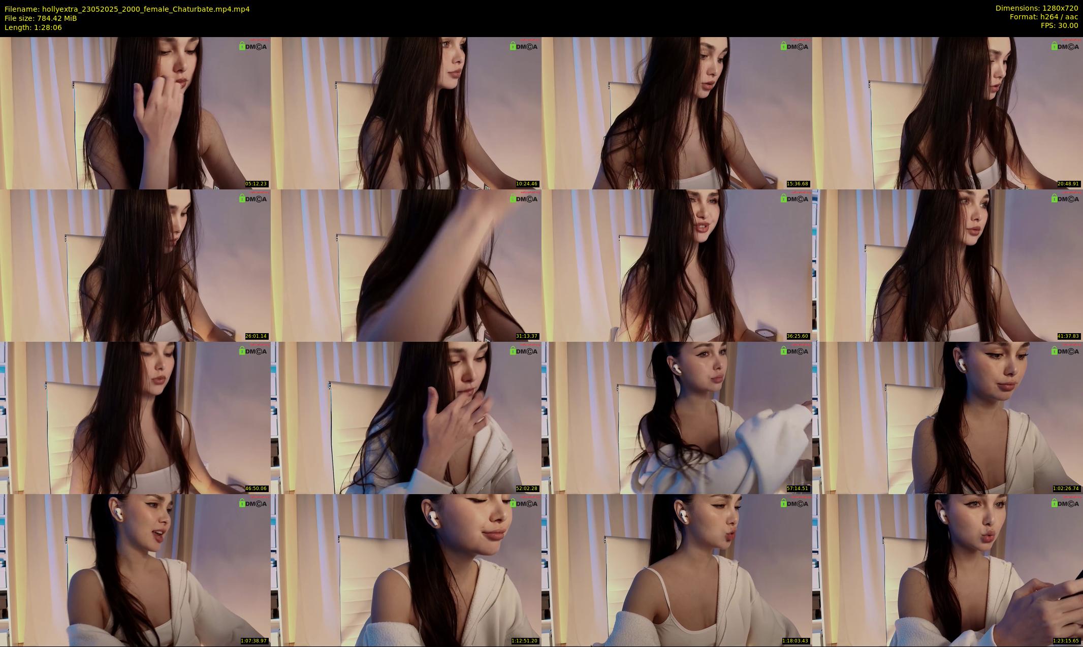hollyextra — 89 minute Chaturbate female cam show recording, 720p, May 23, 2025