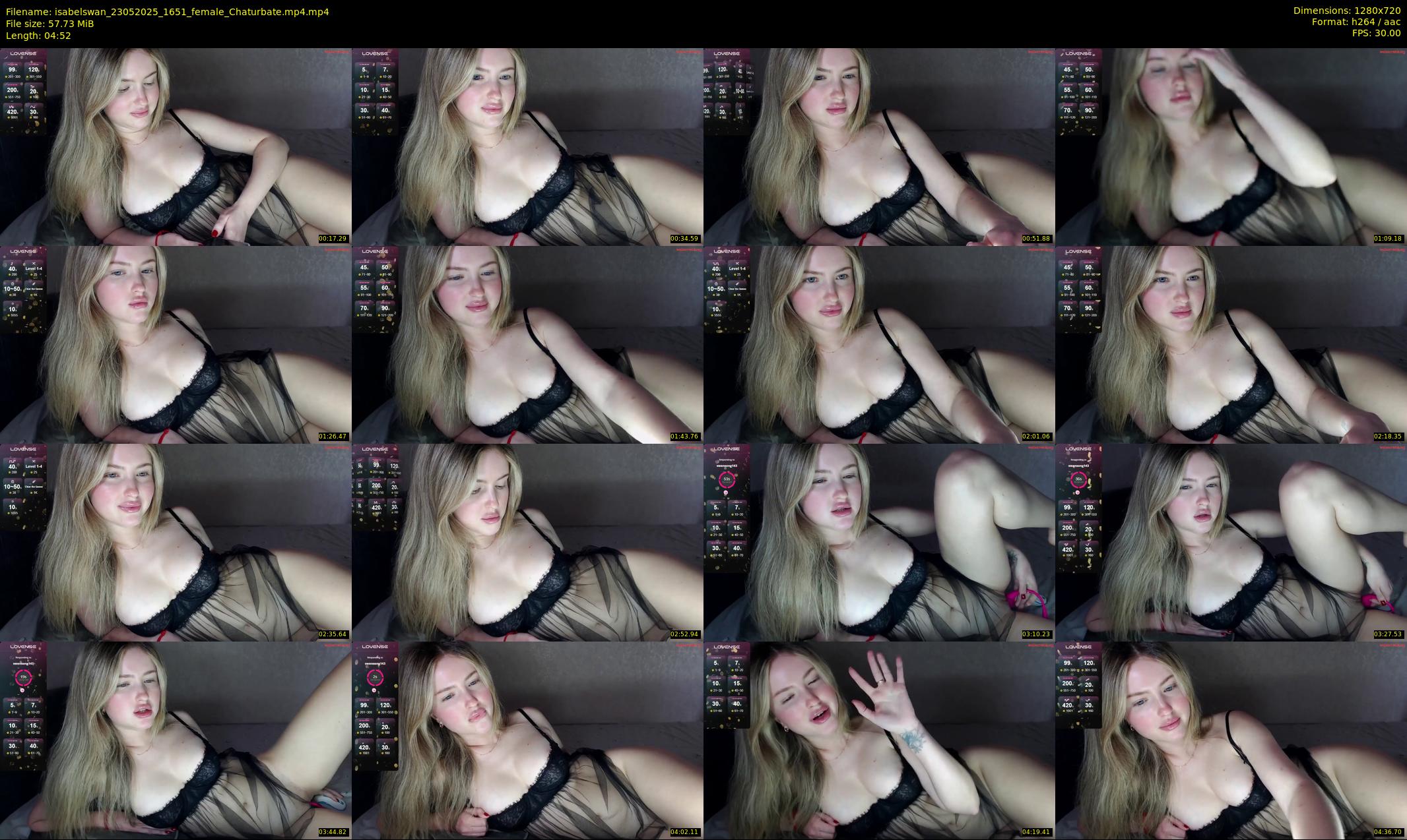 isabelswan — 5 minute Chaturbate female cam show recording, 720p, May 23, 2025
