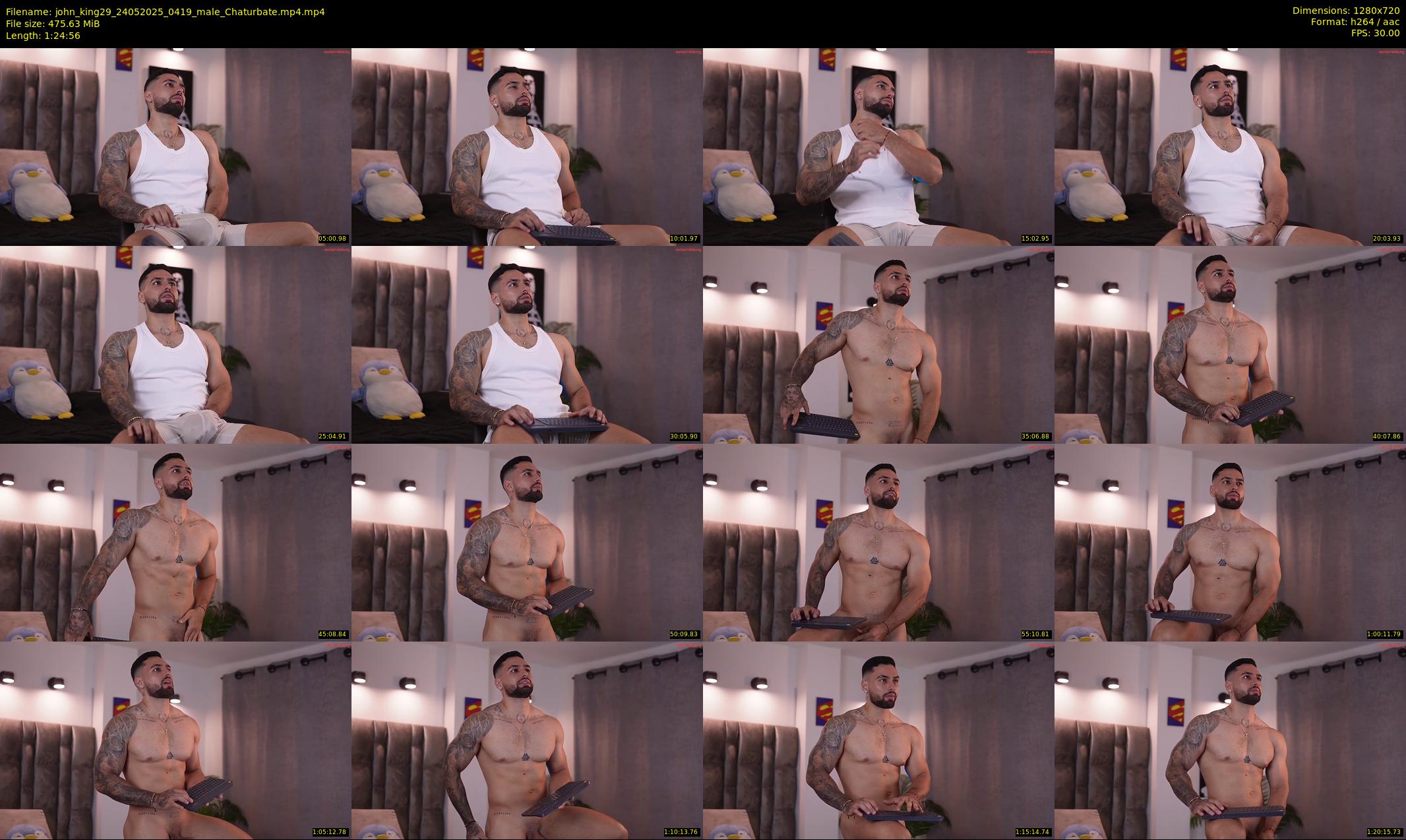 john_king29 — 85 minute Chaturbate male cam show recording, 720p, May 24, 2025