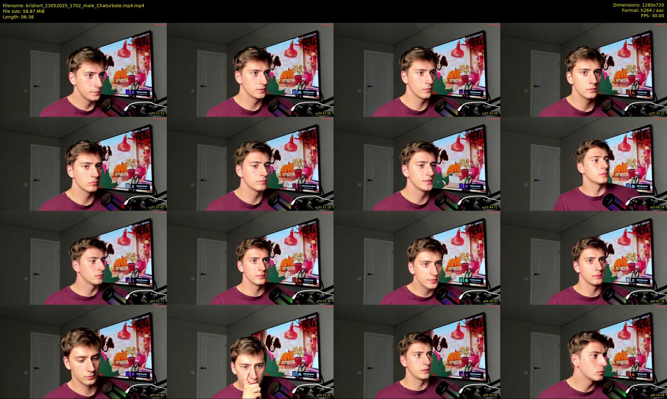 krishort — 7 minute Chaturbate male cam show recording, 720p, May 23, 2025