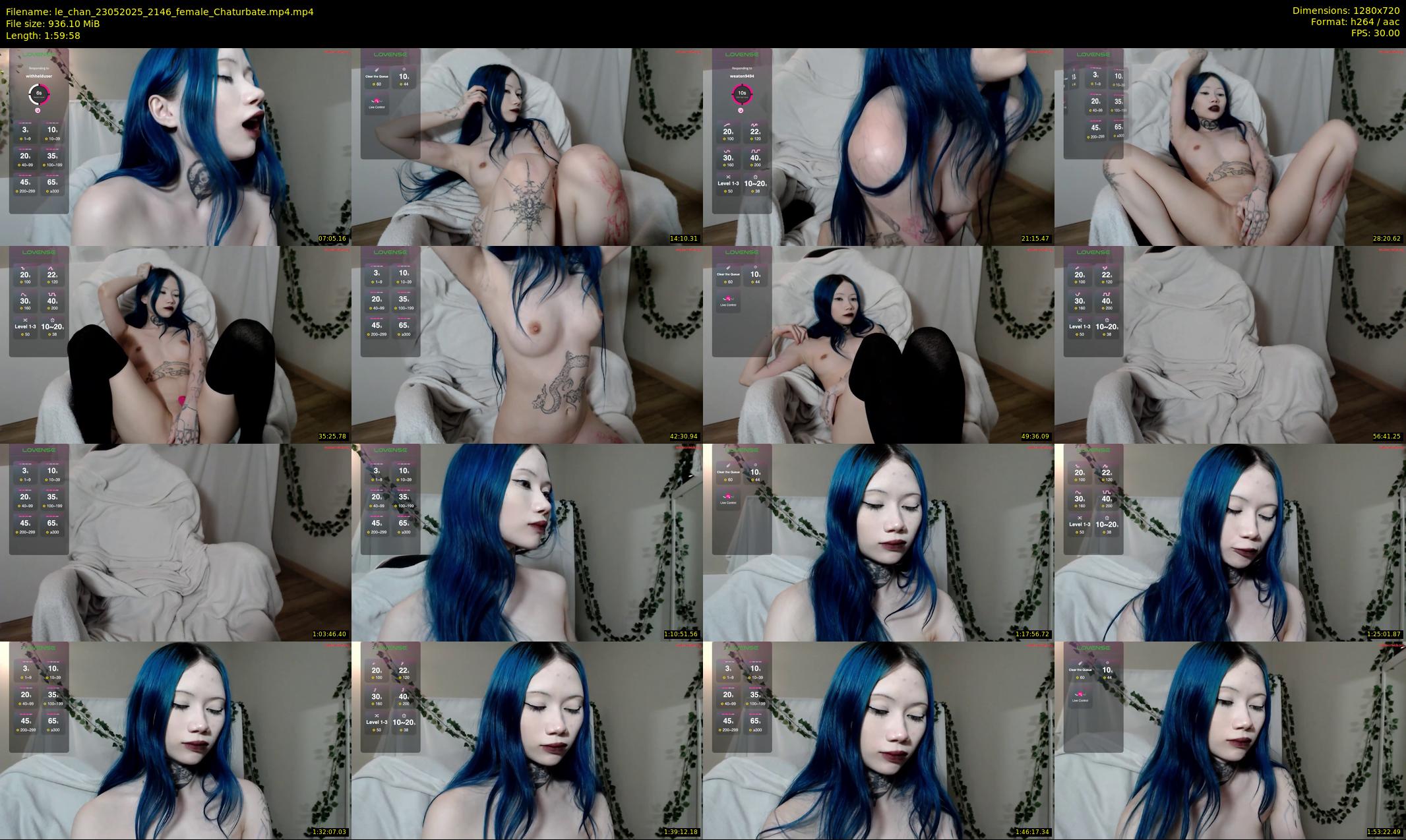 le_chan — 120 minute Chaturbate female cam show recording, 720p, May 23, 2025