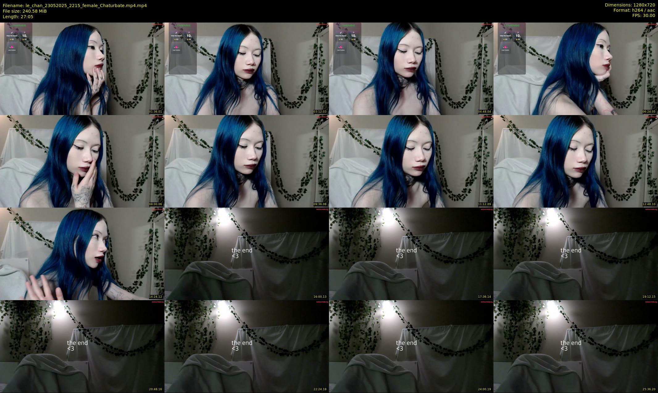le_chan — 28 minute Chaturbate female cam show recording, 720p, May 23, 2025