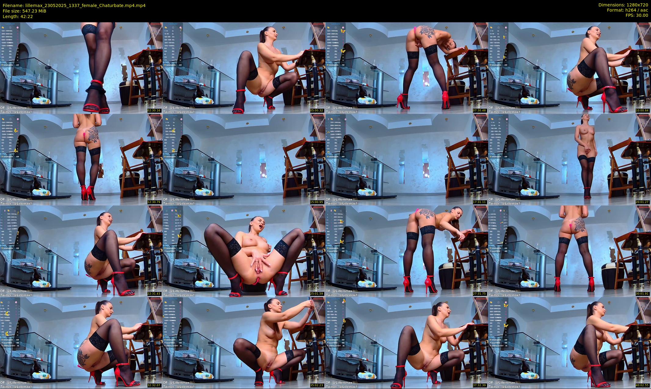 lillemax — 43 minute Chaturbate female cam show recording, 720p, May 23, 2025