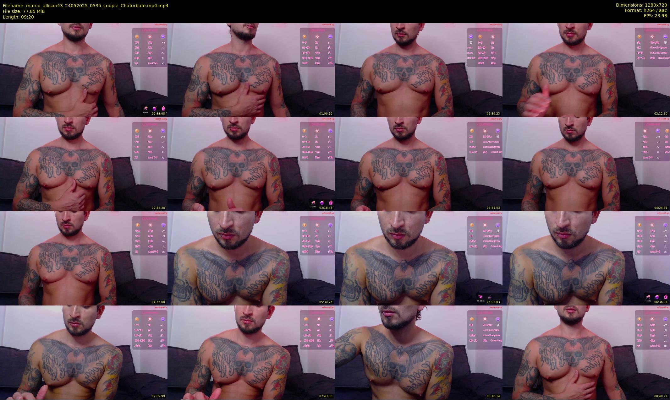 marco_allison43 — 10 minute Chaturbate couple cam show recording, 720p, May 24, 2025