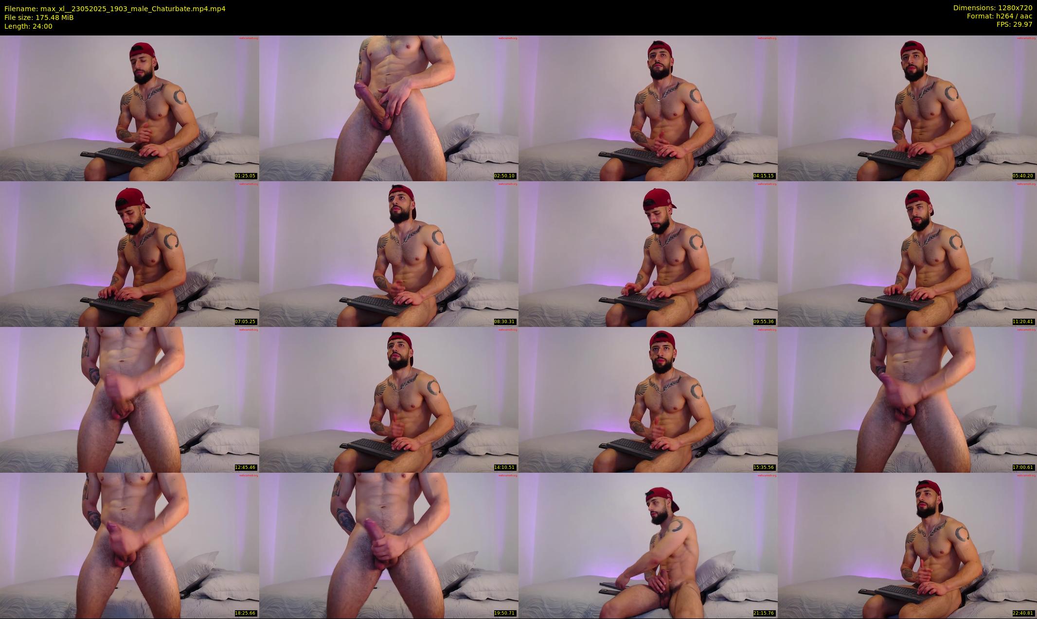max_xl_ — 24 minute Chaturbate male cam show recording, 720p, May 23, 2025