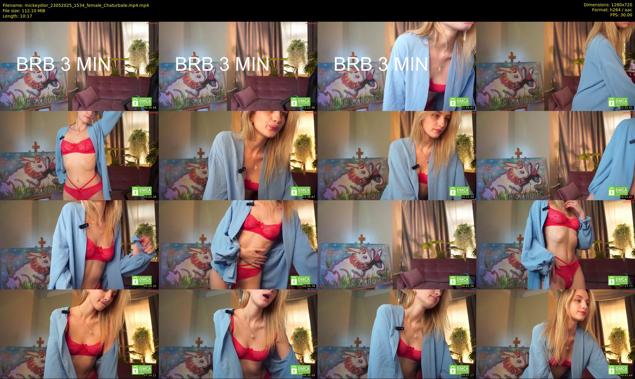 mickeydior — 11 minute Chaturbate female cam show recording, 720p, May 23, 2025