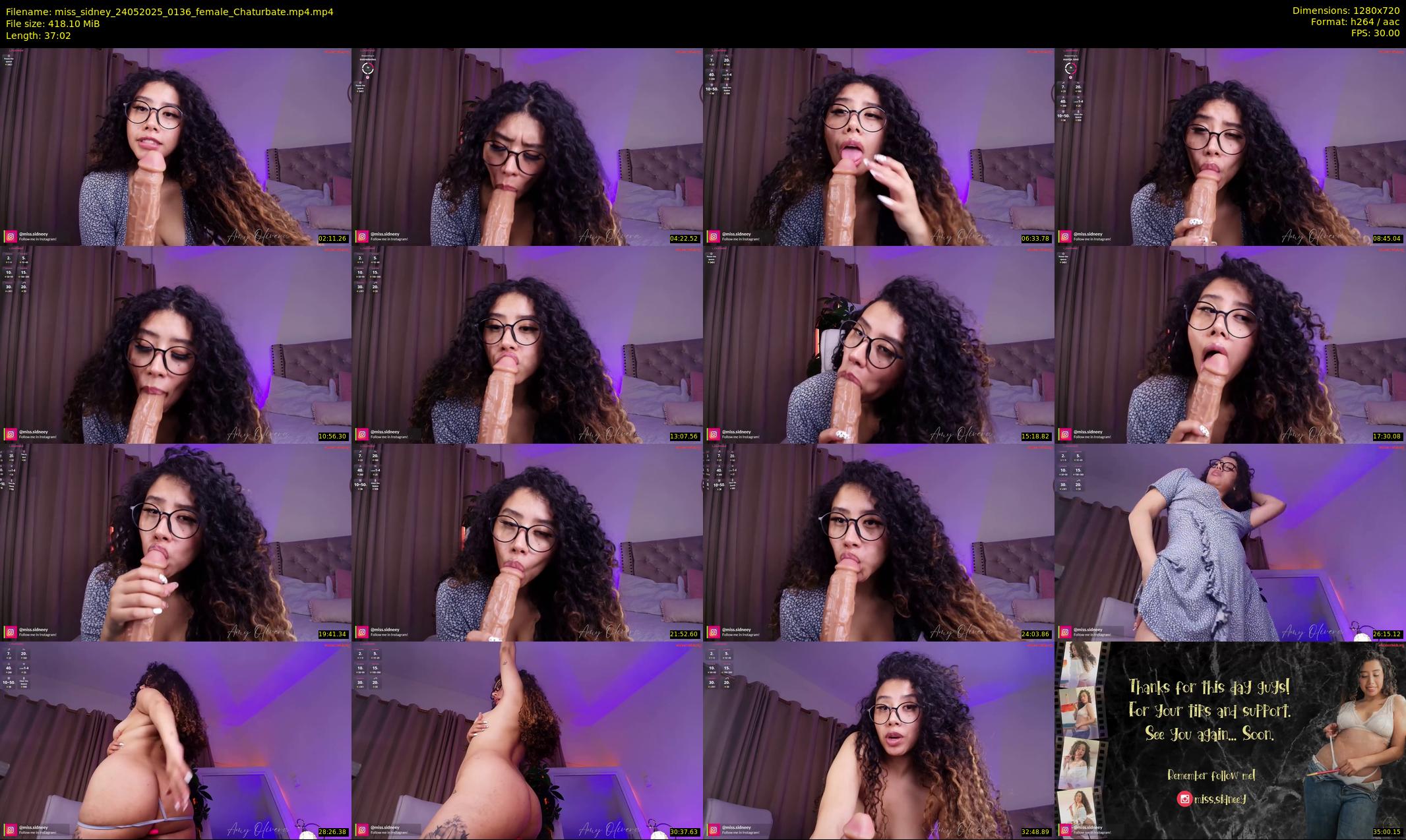 miss_sidney — 38 minute Chaturbate female cam show recording, 720p, May 24, 2025