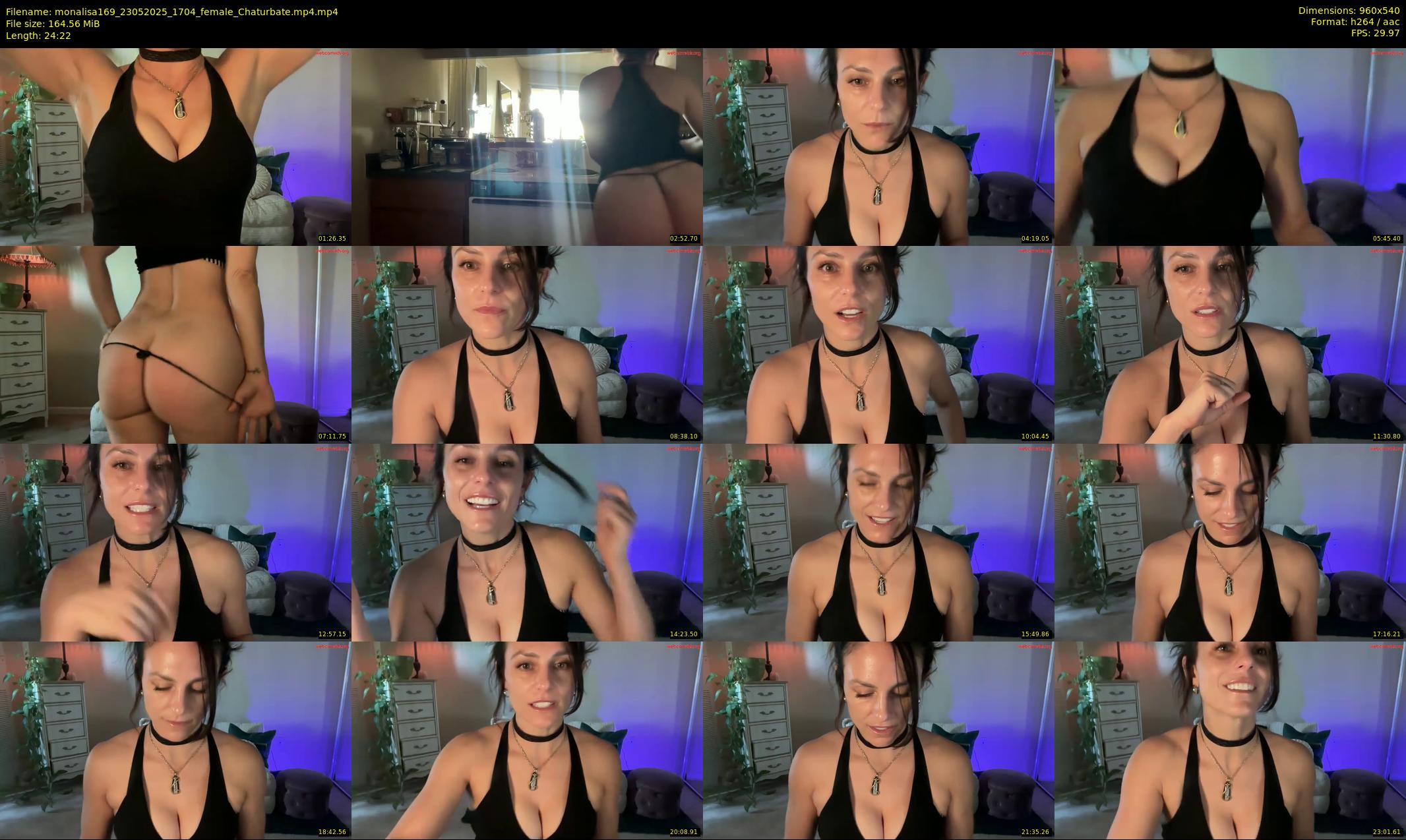 monalisa169 — 25 minute Chaturbate female cam show recording, 480p, May 23, 2025