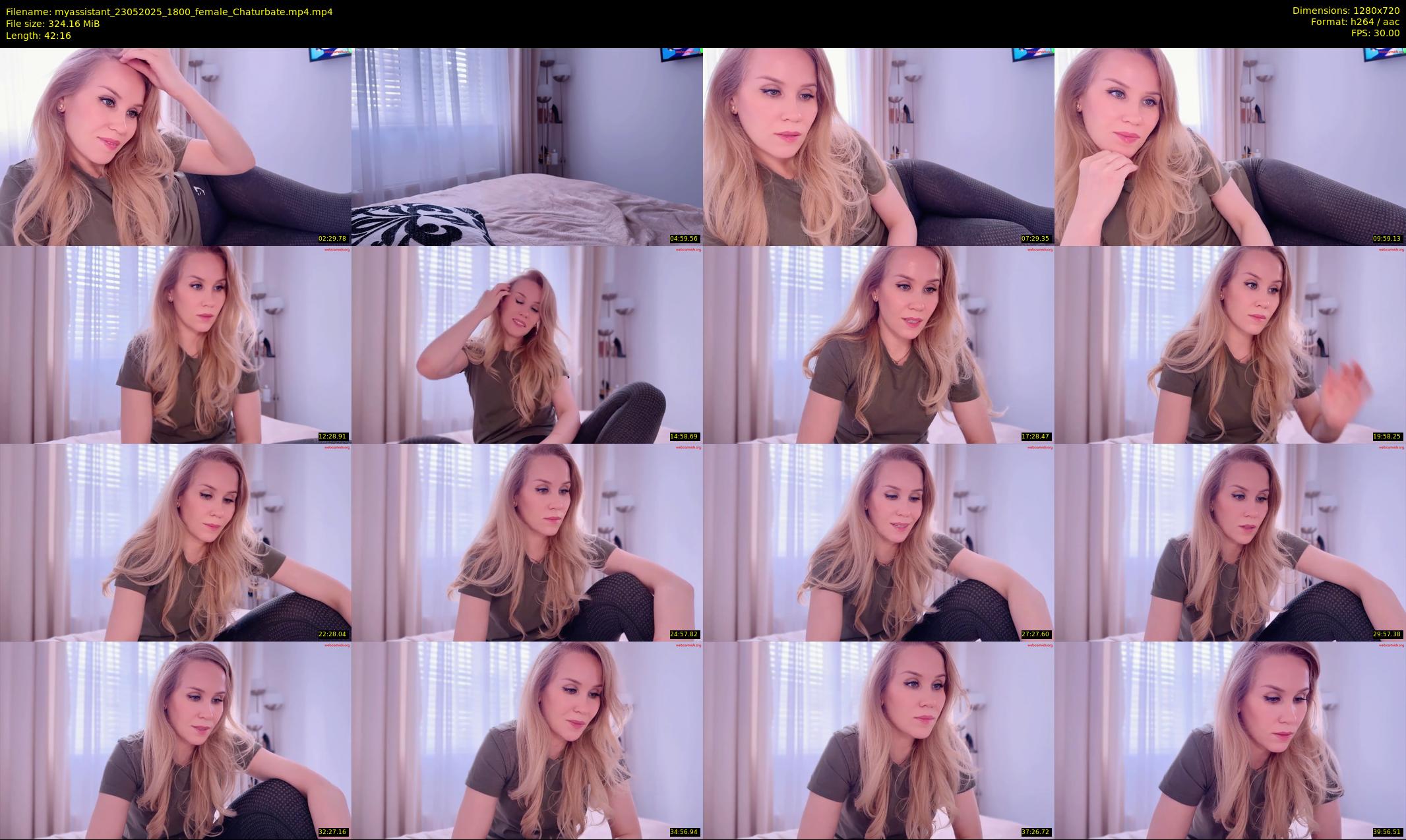 myassistant — 43 minute Chaturbate female cam show recording, 720p, May 23, 2025