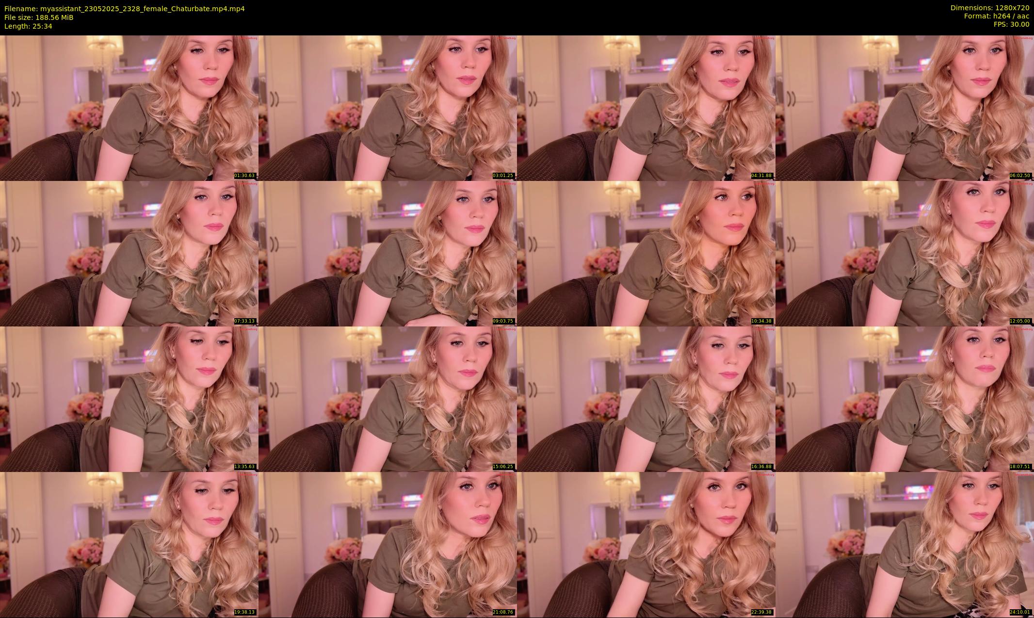myassistant — 26 minute Chaturbate female cam show recording, 720p, May 23, 2025