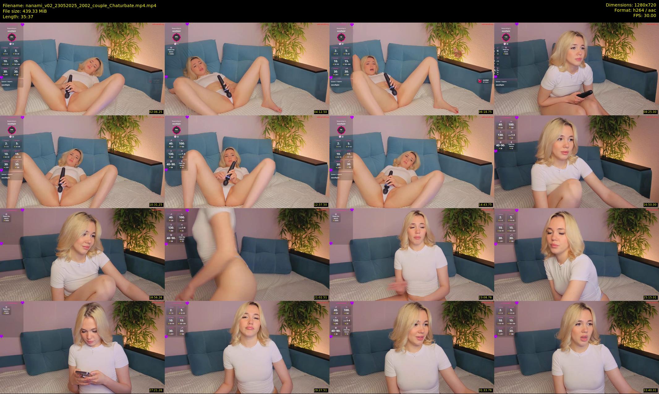 nanami_v02 — 36 minute Chaturbate couple cam show recording, 720p, May 23, 2025