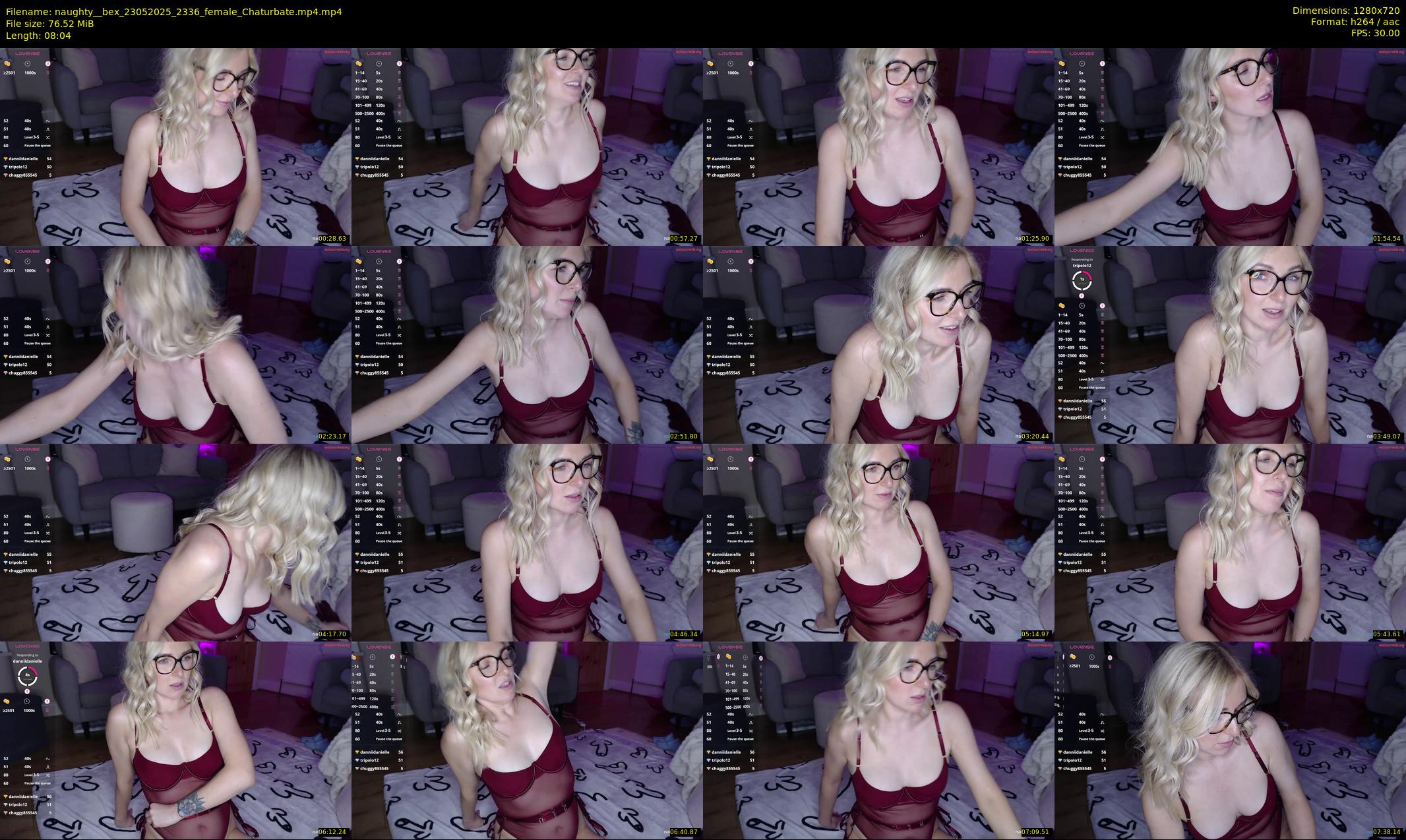 naughty__bex — 9 minute Chaturbate female cam show recording, 720p, May 23, 2025
