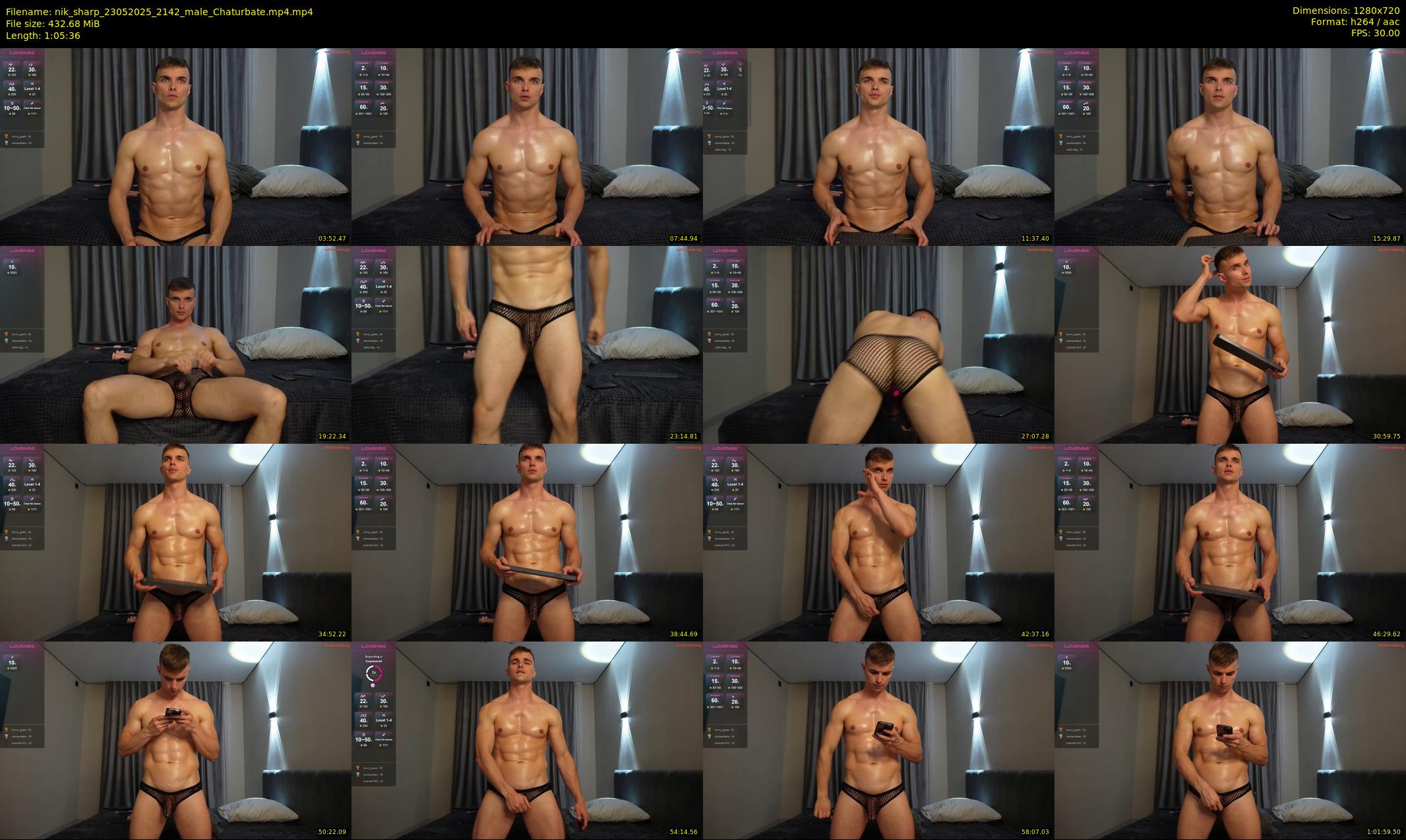 nik_sharp — 66 minute Chaturbate male cam show recording, 720p, May 23, 2025