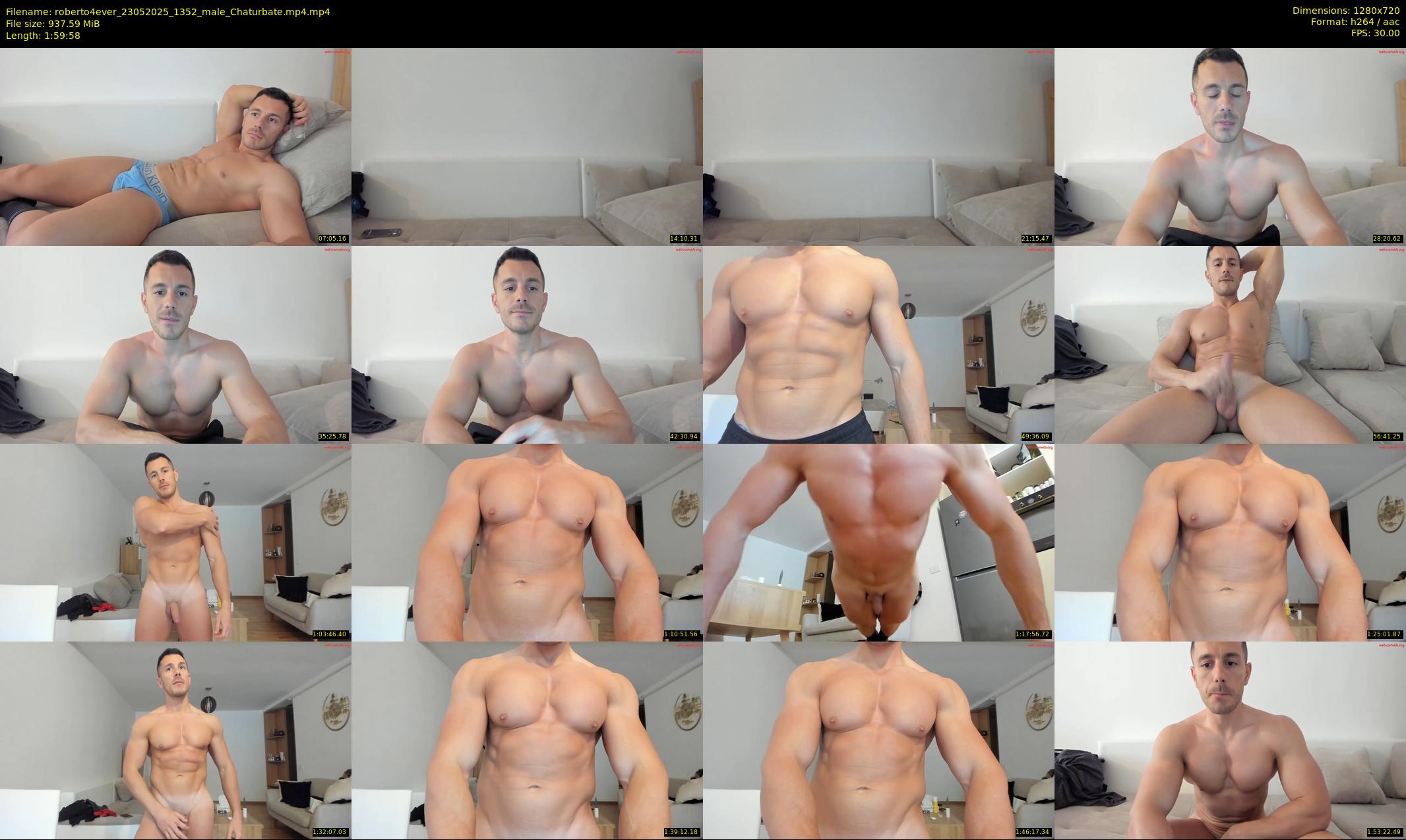 roberto4ever — 120 minute Chaturbate male cam show recording, 720p, May 23, 2025
