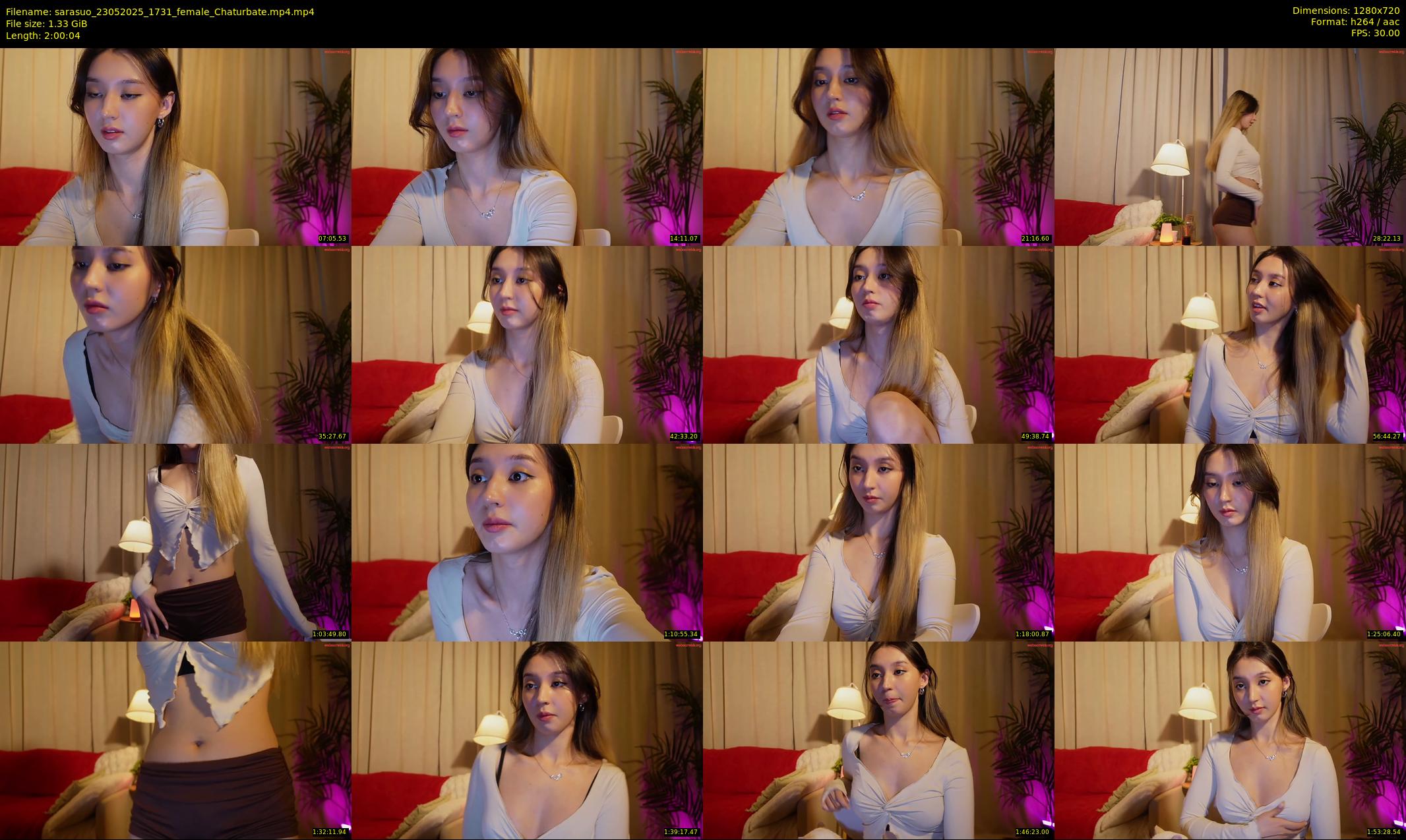 sarasuo — 121 minute Chaturbate female cam show recording, 720p, May 23, 2025