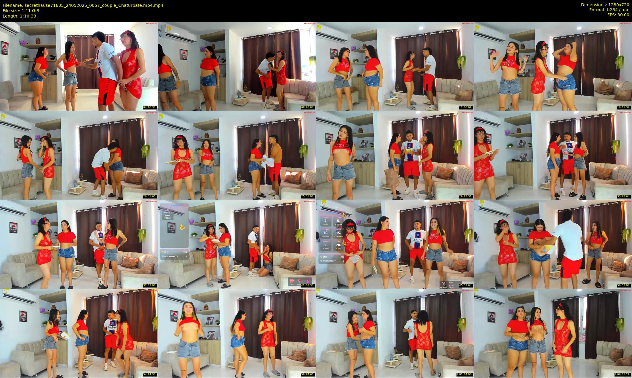 secrethause71605 — 71 minute Chaturbate couple cam show recording, 720p, May 24, 2025