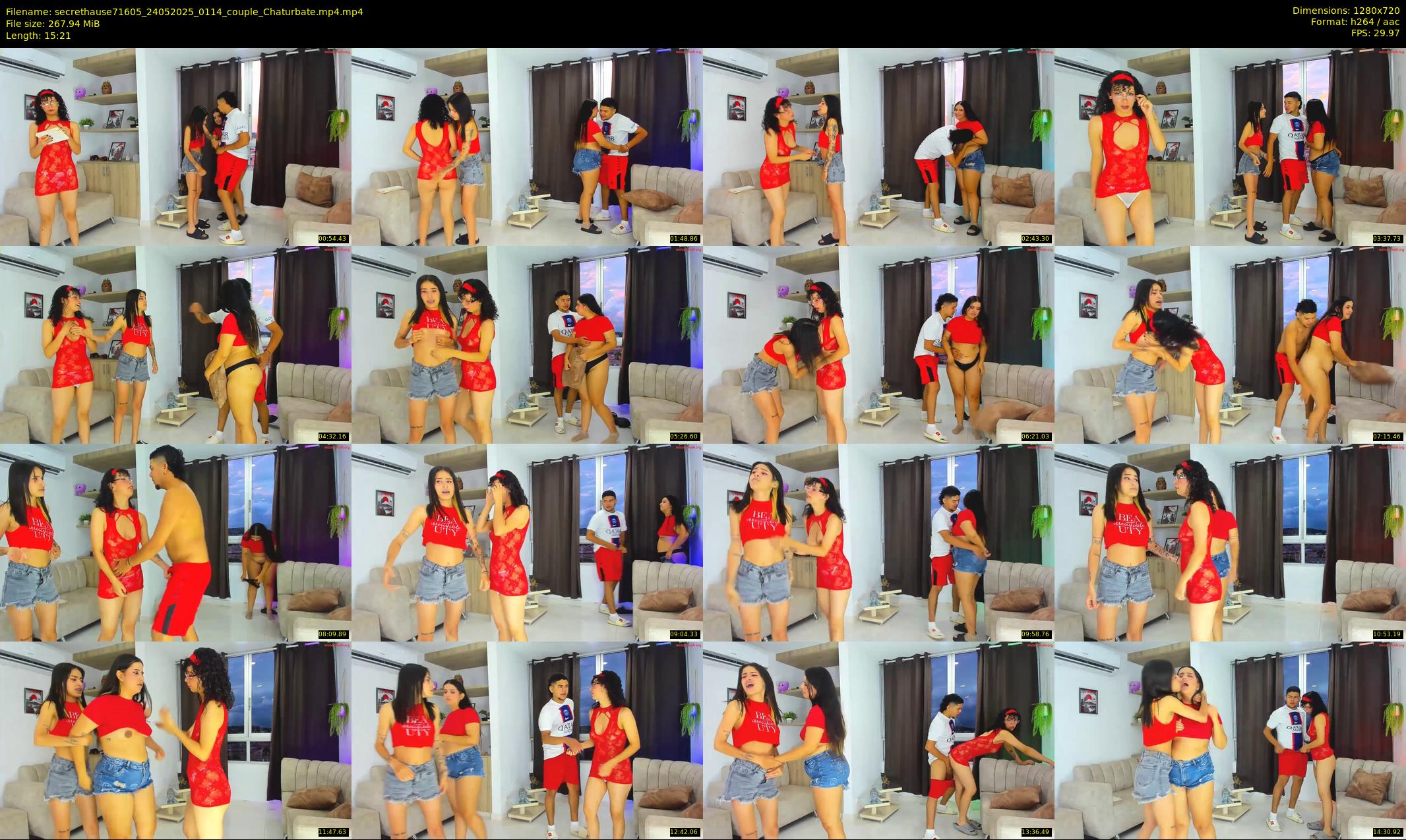 secrethause71605 — 16 minute Chaturbate couple cam show recording, 720p, May 24, 2025