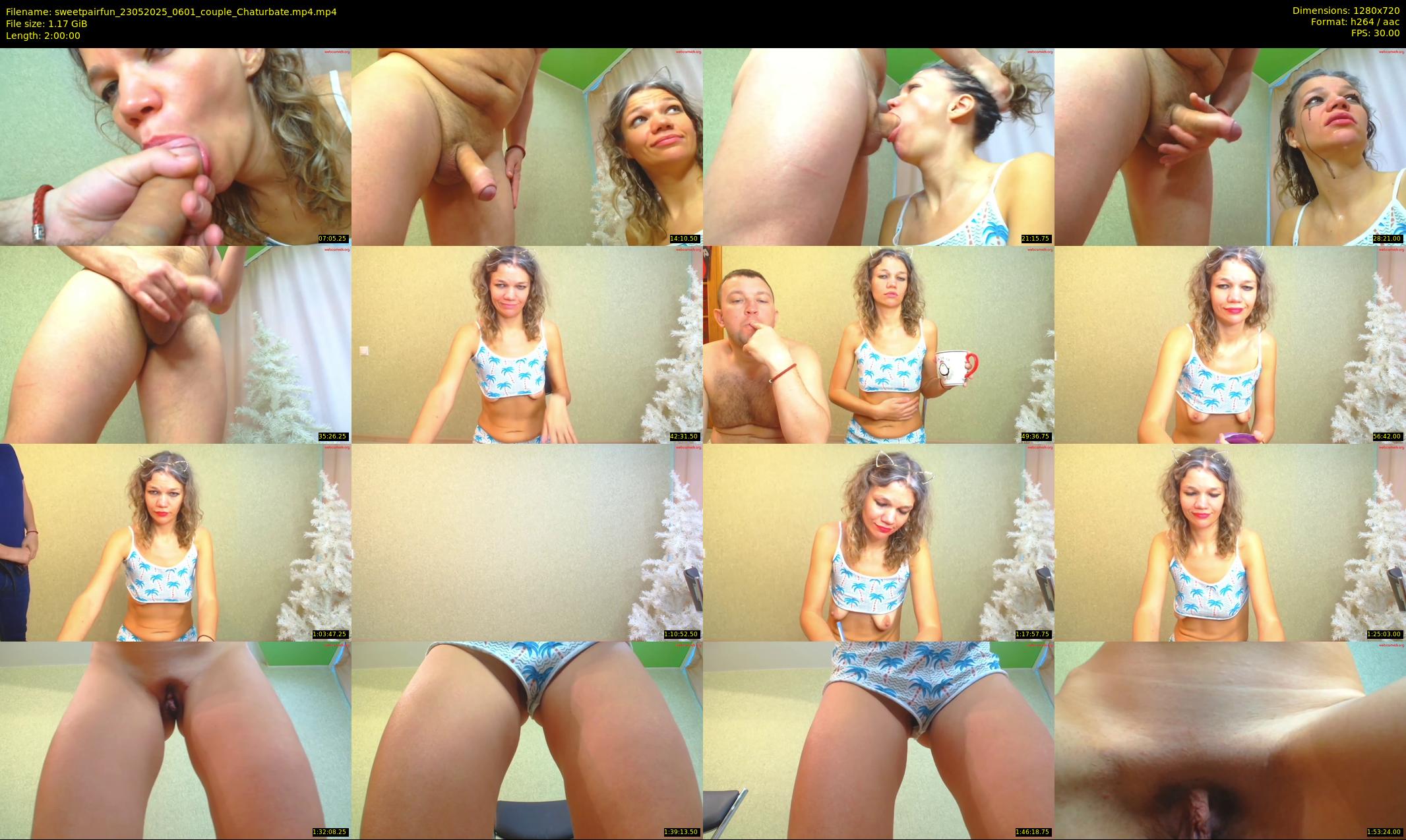sweetpairfun — 120 minute Chaturbate couple cam show recording, 720p, May 23, 2025