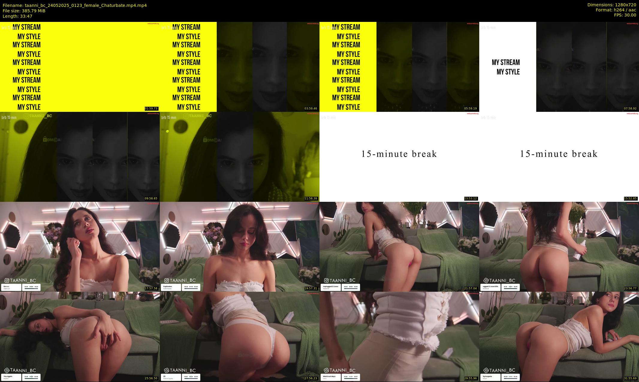 taanni_bc — 34 minute Chaturbate female cam show recording, 720p, May 24, 2025