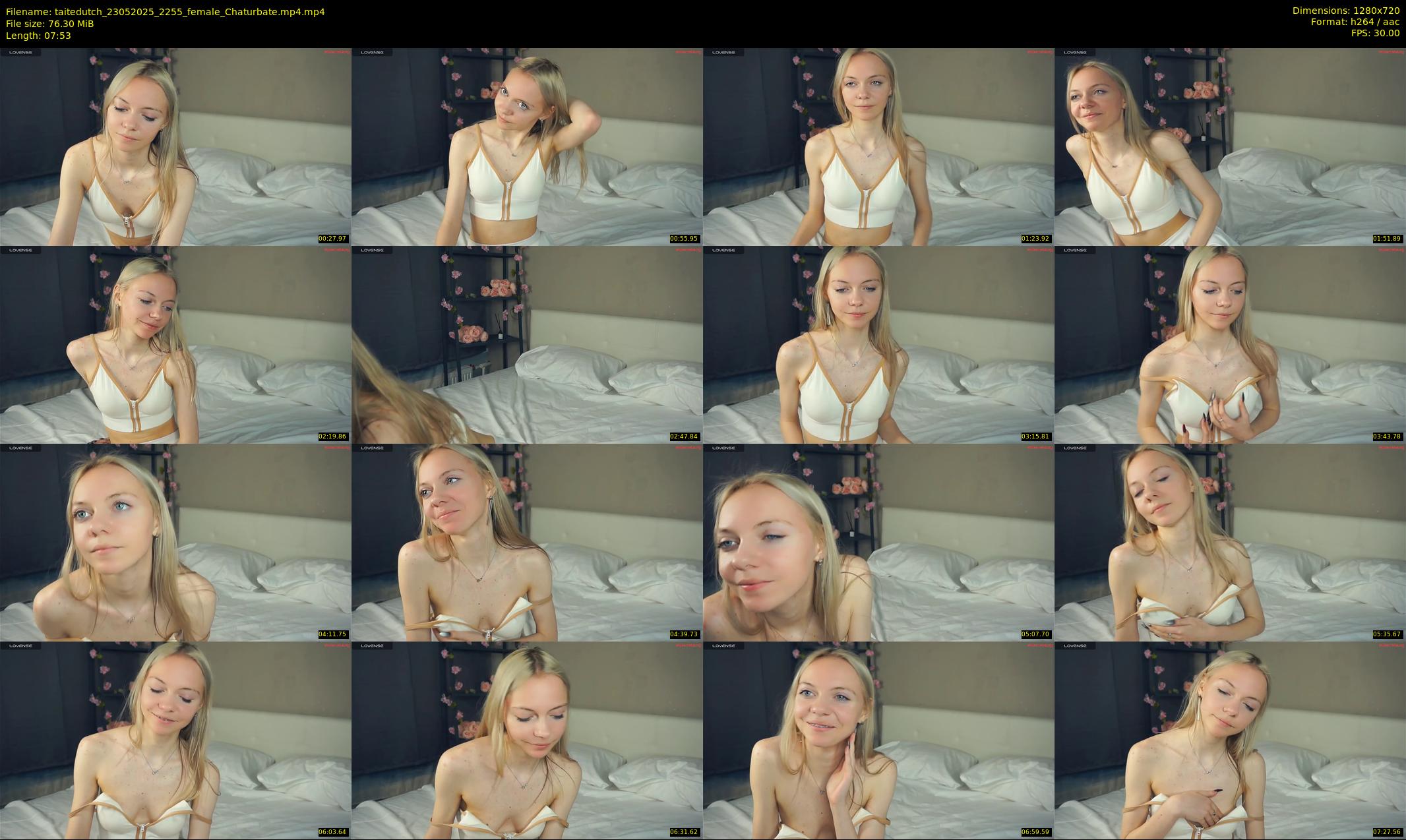 taitedutch — 8 minute Chaturbate female cam show recording, 720p, May 23, 2025