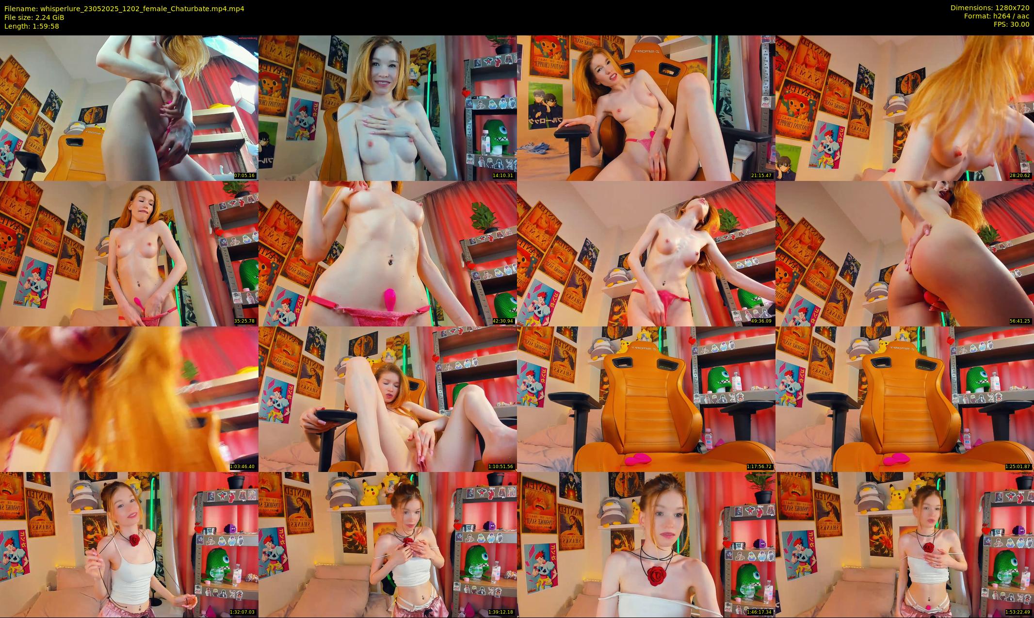 whisperlure — 120 minute Chaturbate female cam show recording, 720p, May 23, 2025