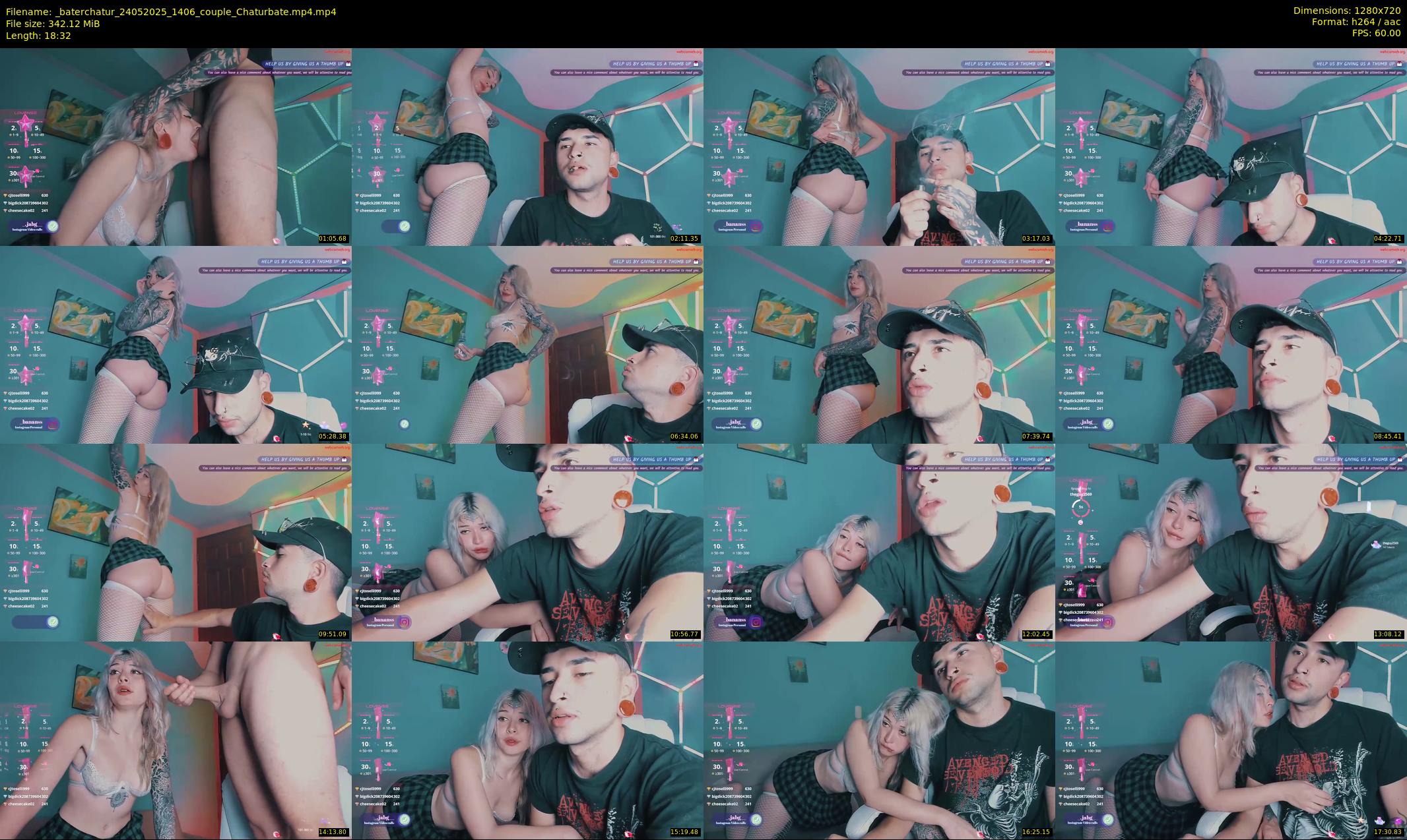 _baterchatur — 19 minute Chaturbate couple cam show recording, 720p, May 24, 2025