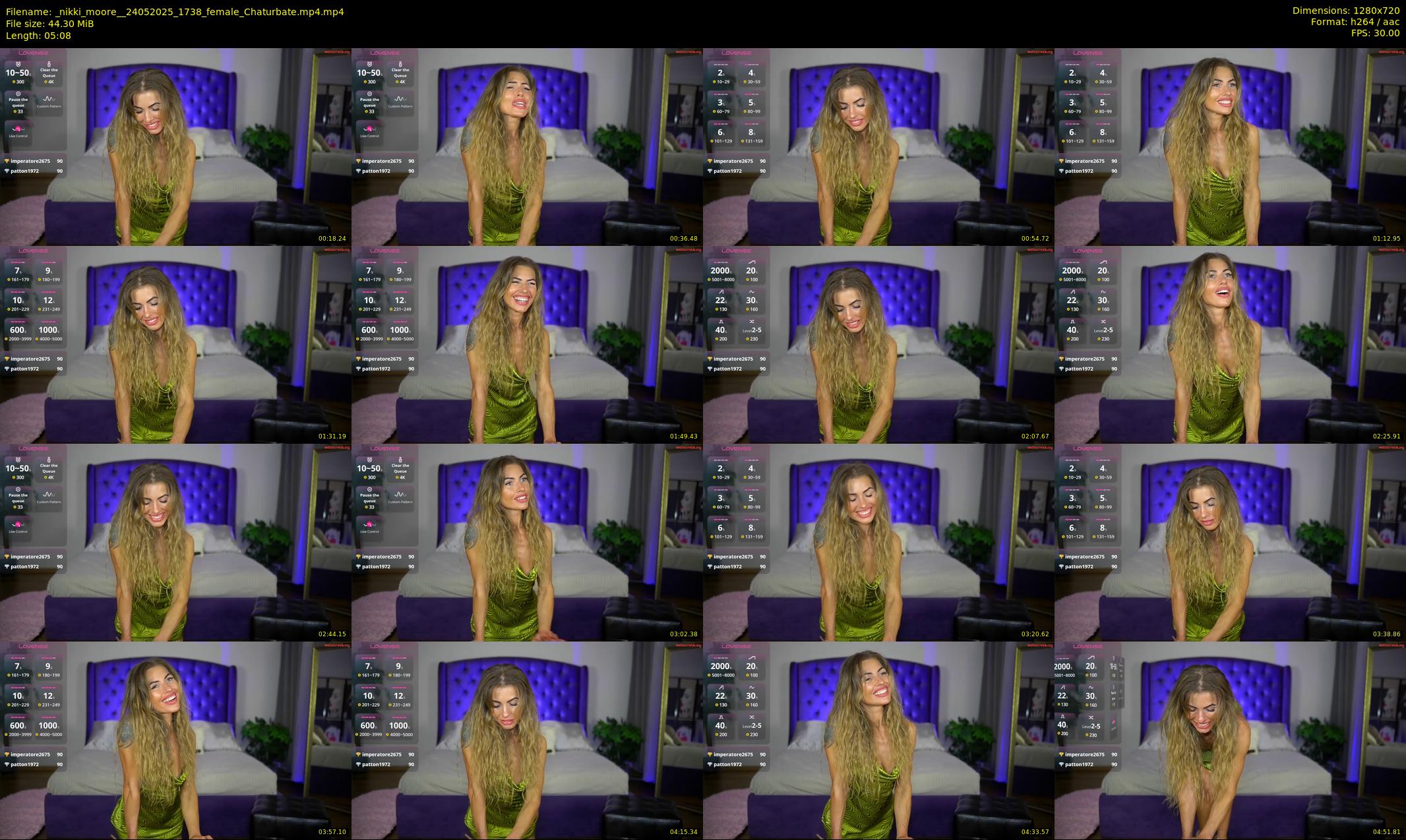 _nikki_moore_ — 6 minute Chaturbate female cam show recording, 720p, May 24, 2025