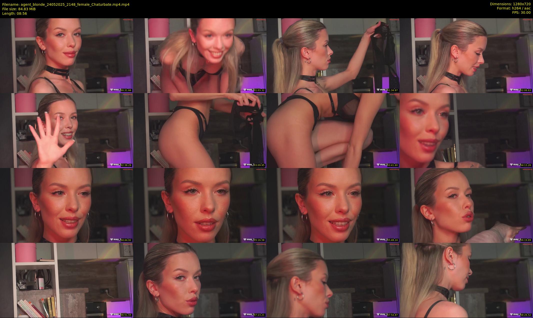 agent_blonde — 9 minute Chaturbate female cam show recording, 720p, May 24, 2025