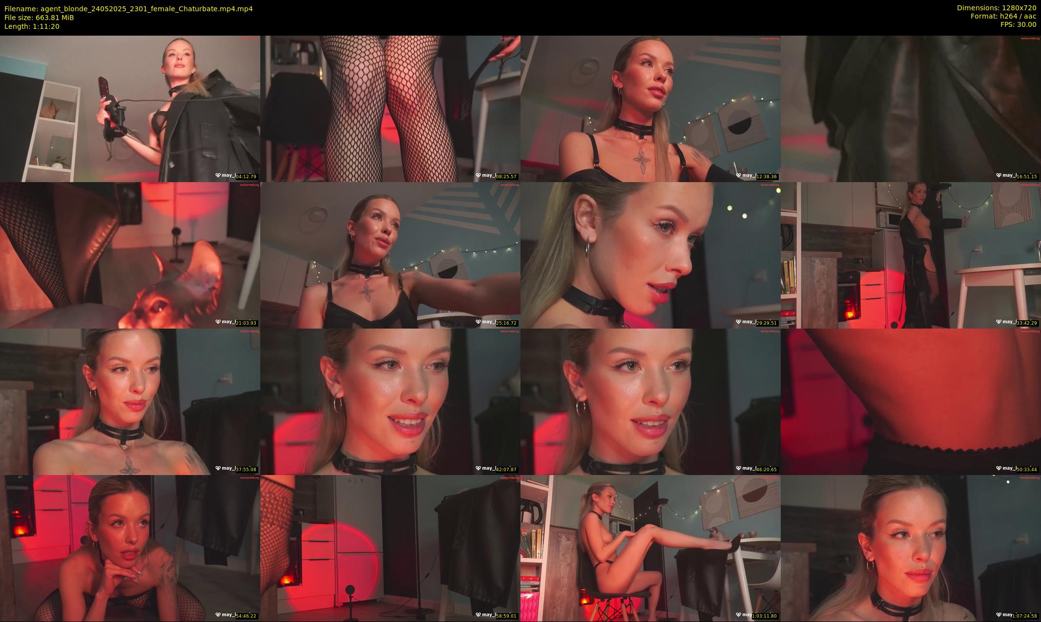 agent_blonde — 72 minute Chaturbate female cam show recording, 720p, May 24, 2025