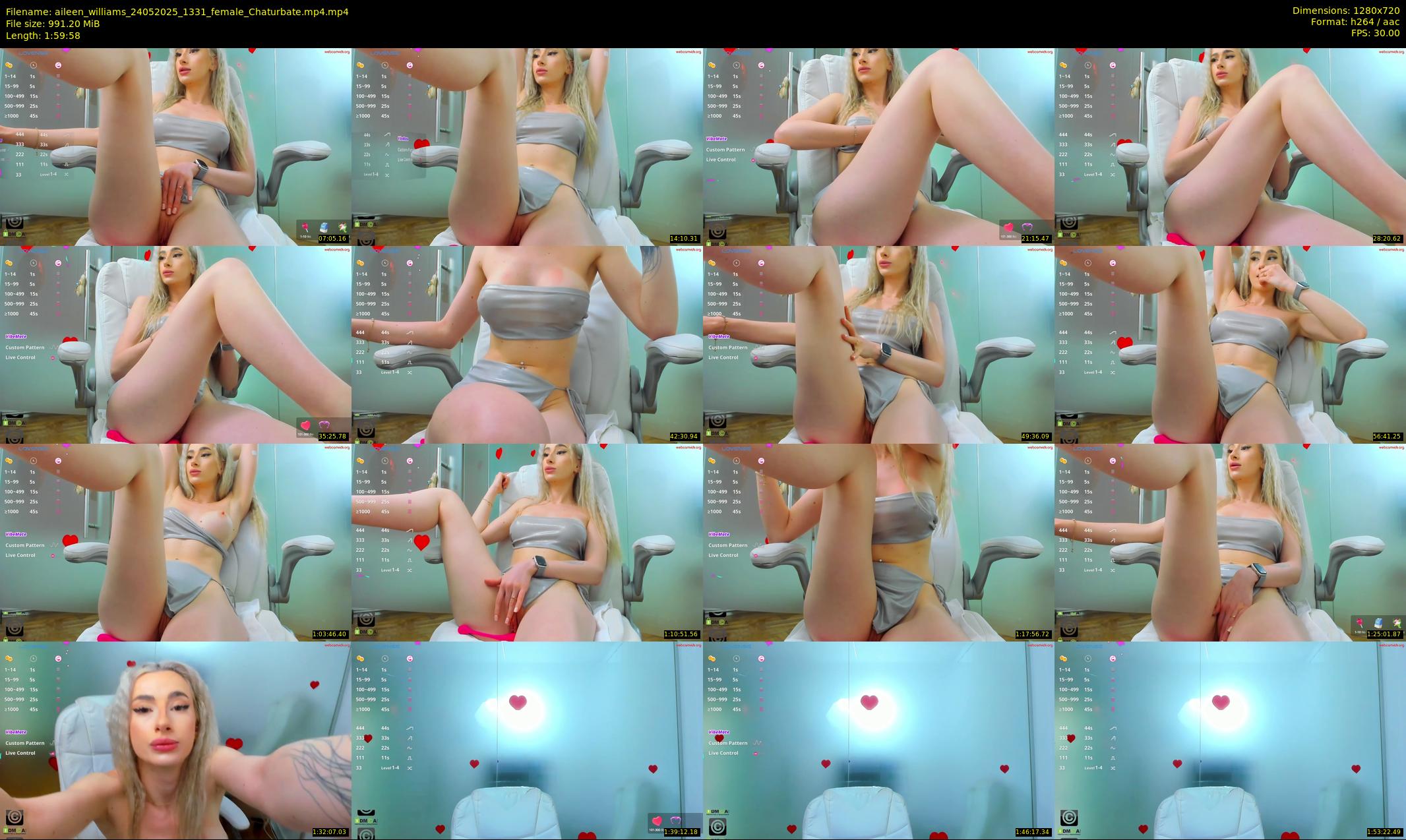 aileen_williams — 120 minute Chaturbate female cam show recording, 720p, May 24, 2025