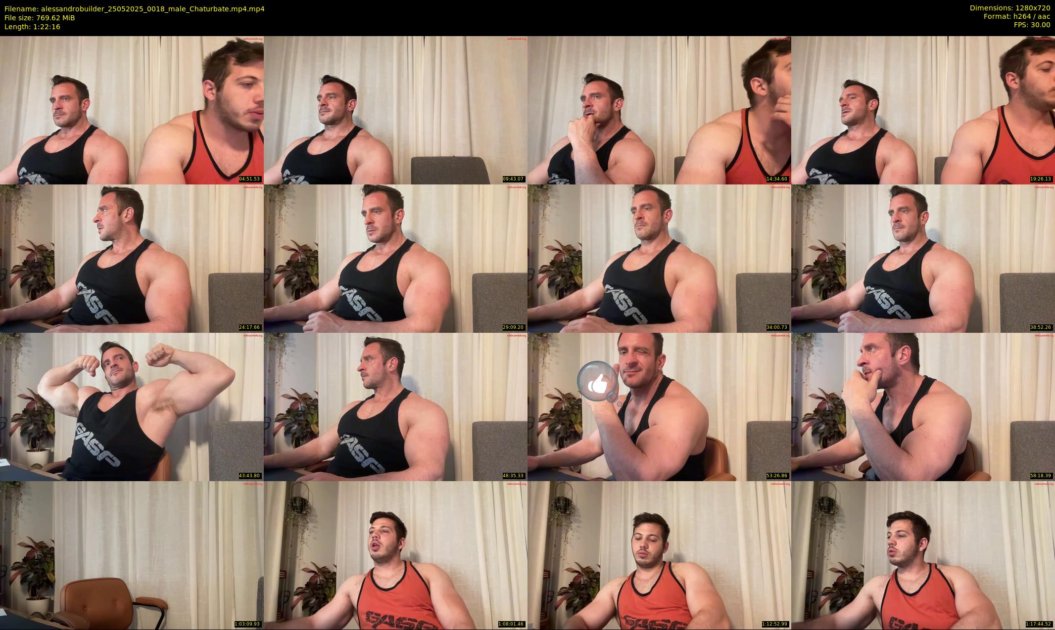 alessandrobuilder — 83 minute Chaturbate couple cam show recording, 720p, May 25, 2025
