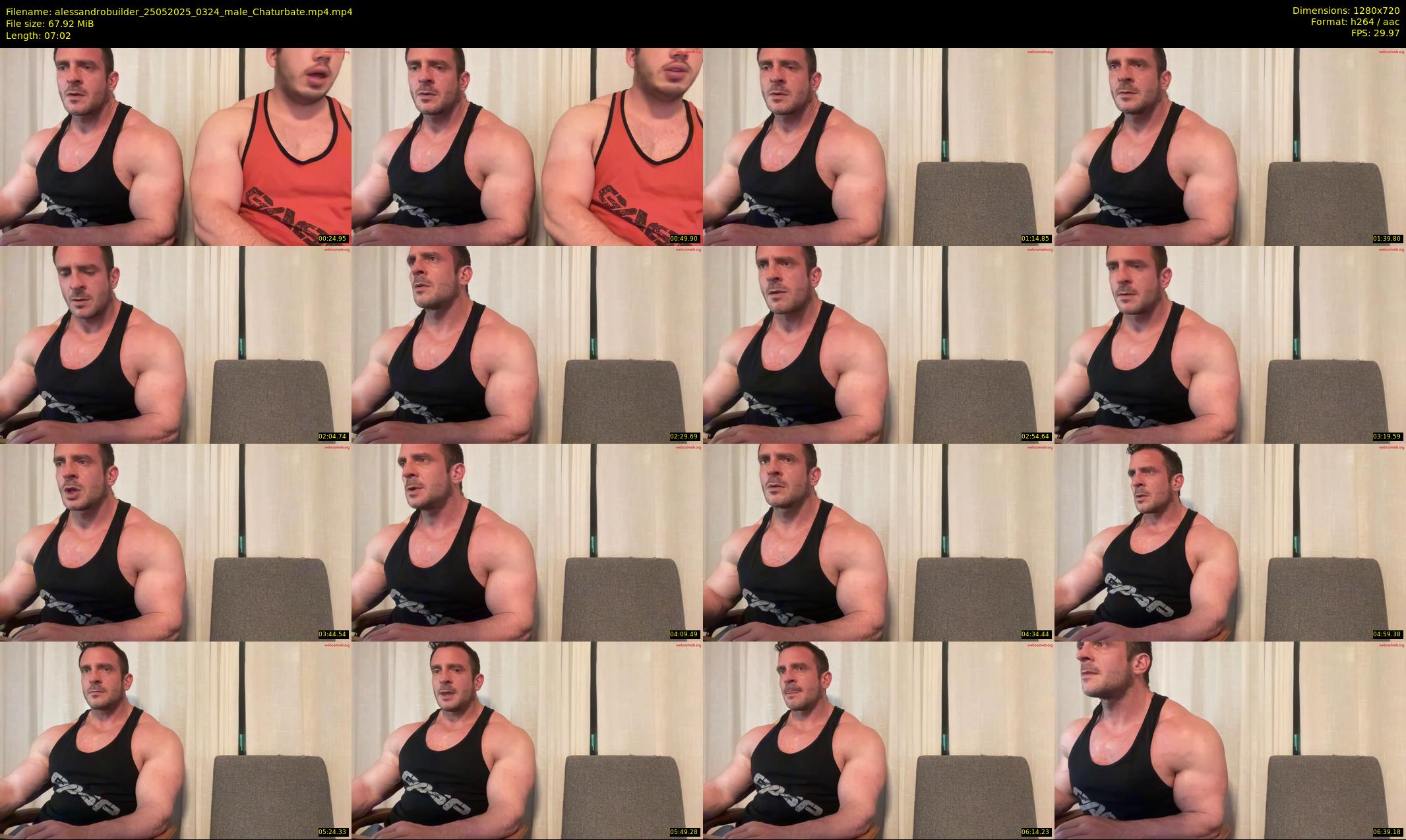 alessandrobuilder — 8 minute Chaturbate couple cam show recording, 720p, May 25, 2025