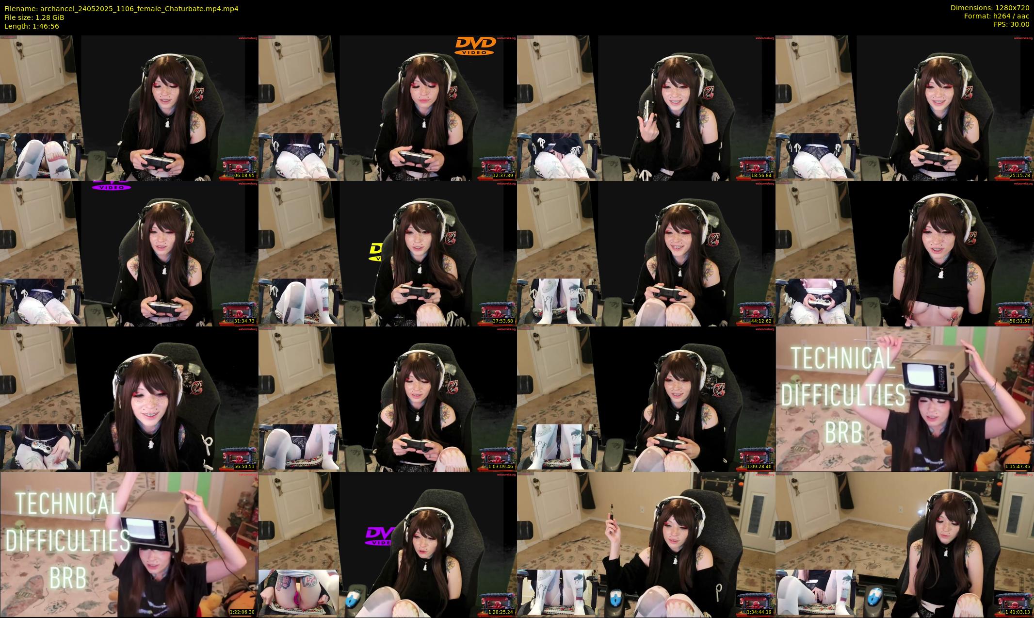 archancel — 107 minute Chaturbate female cam show recording, 720p, May 24, 2025