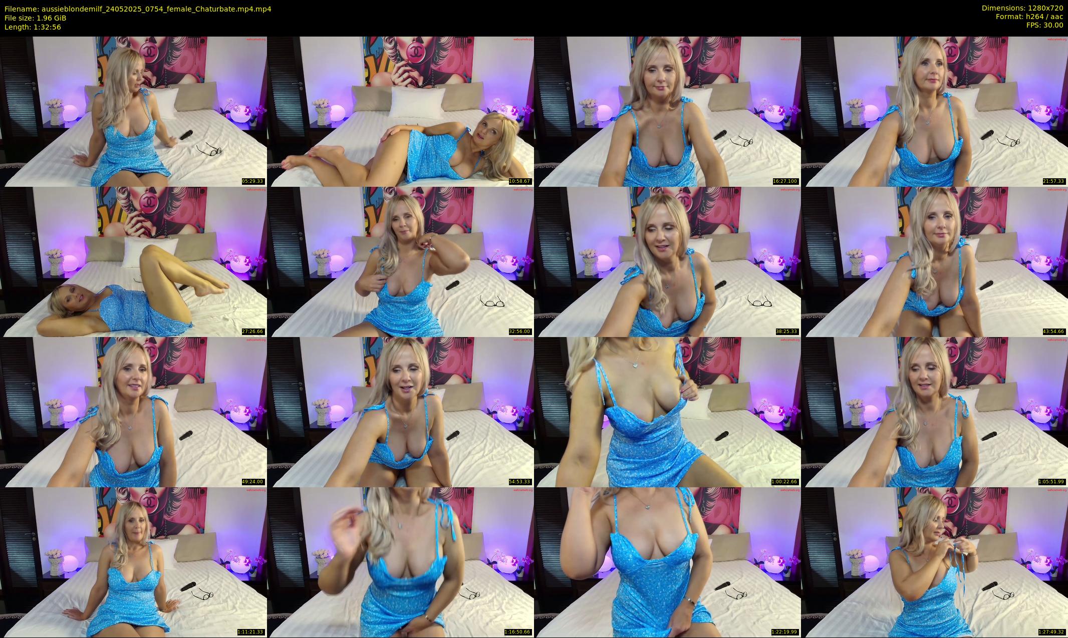 aussieblondemilf — 93 minute Chaturbate female cam show recording, 720p, May 24, 2025